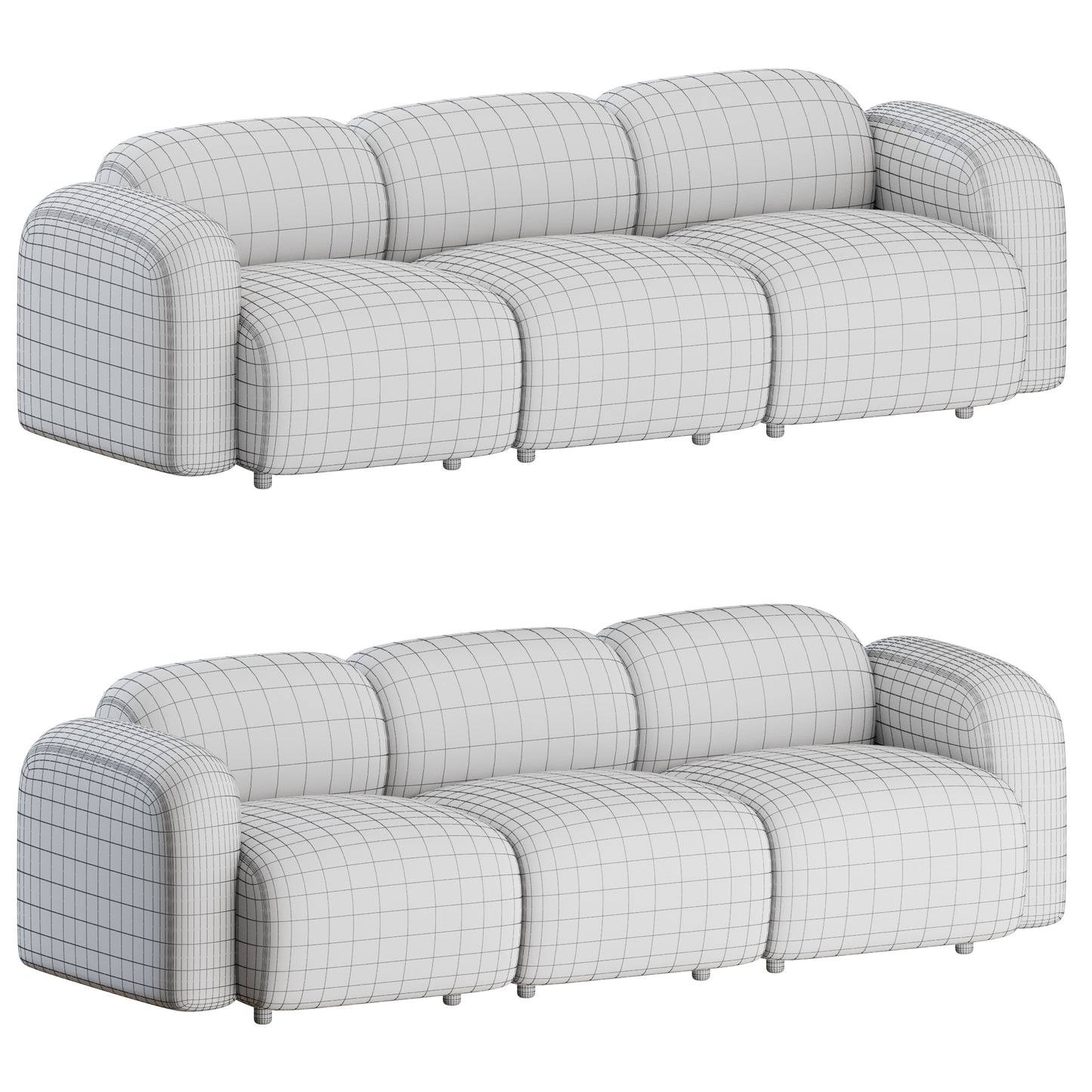 Swell Sofa 3 Seater By Normann Copenhagen 3D Model