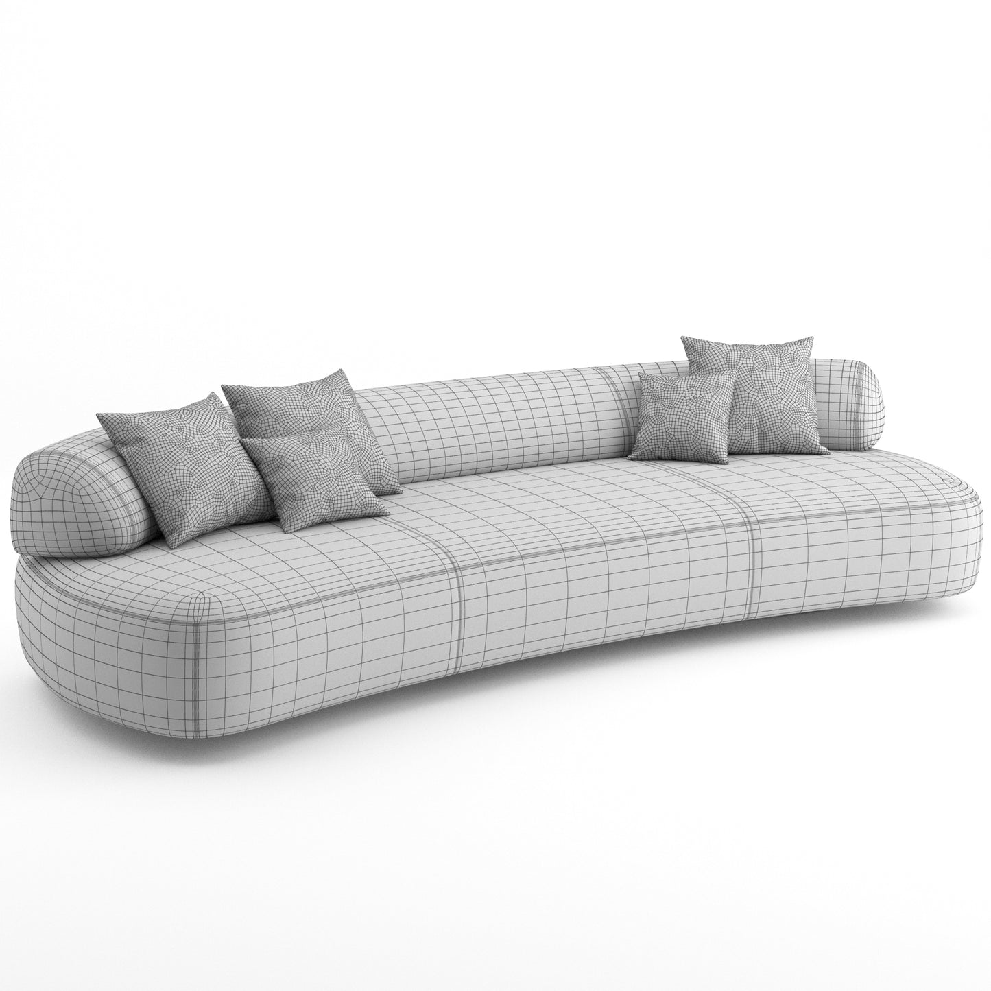 Gogan Sofa 01 By Moroso 3D Model