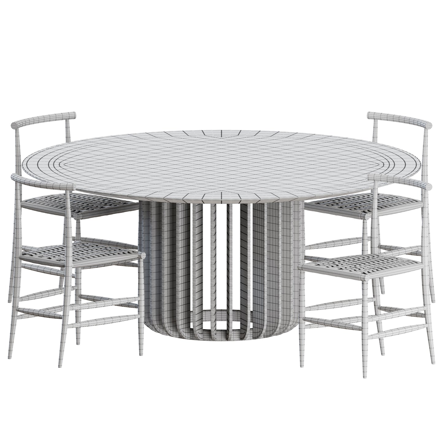 Dining Set By Miniforms 3D Model