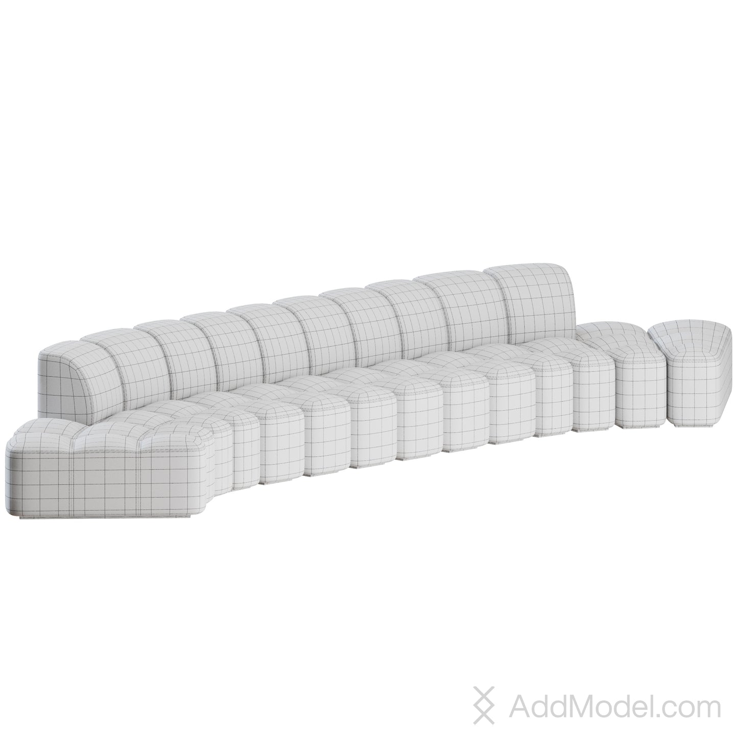 Array Modular Sofa By MDF Italia 3D Model