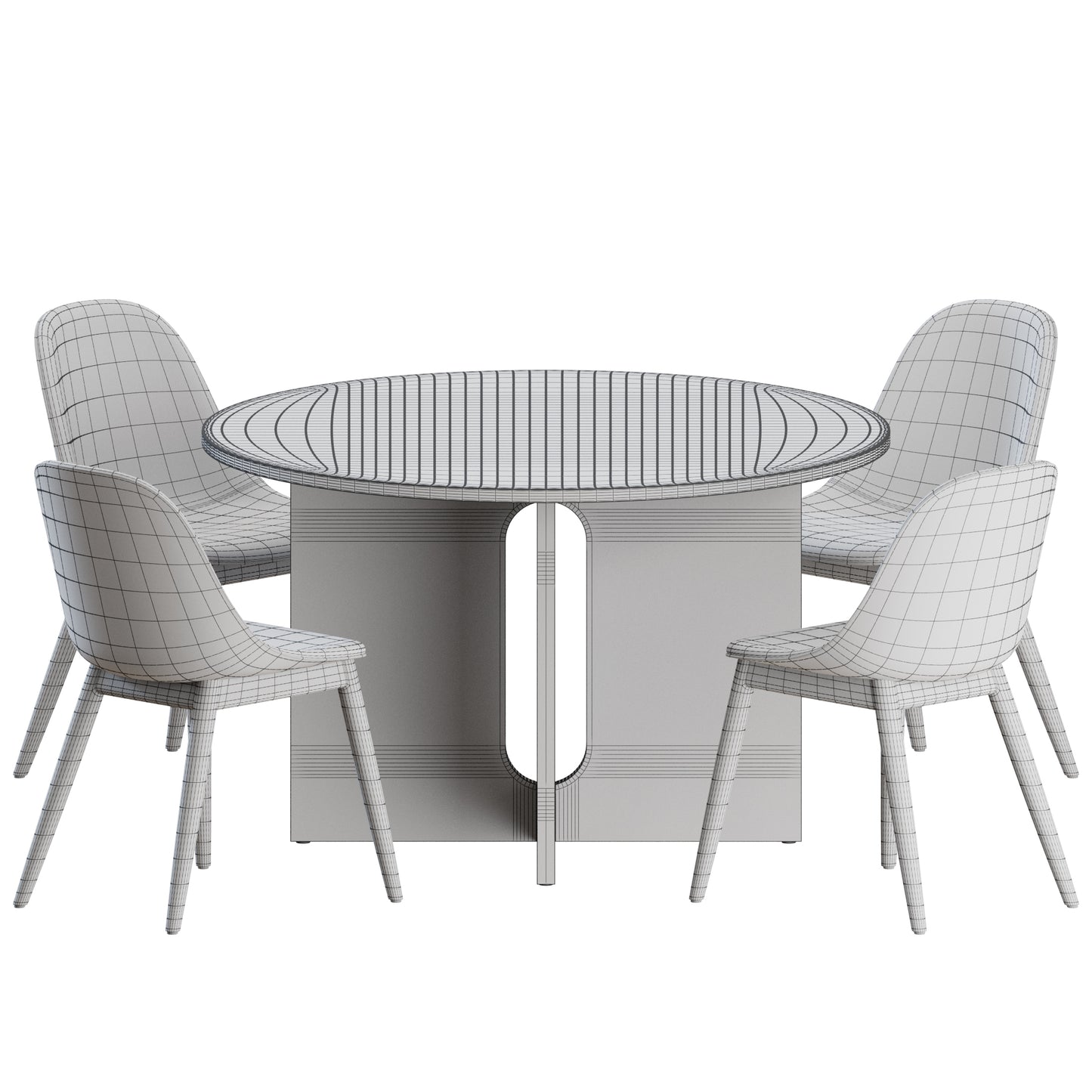 Dining Set 04 By Audo 3D Model