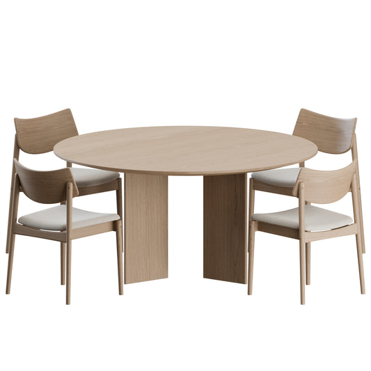 A-DC03 Chair A-DT03 Table by Karimoku Case 3D Model