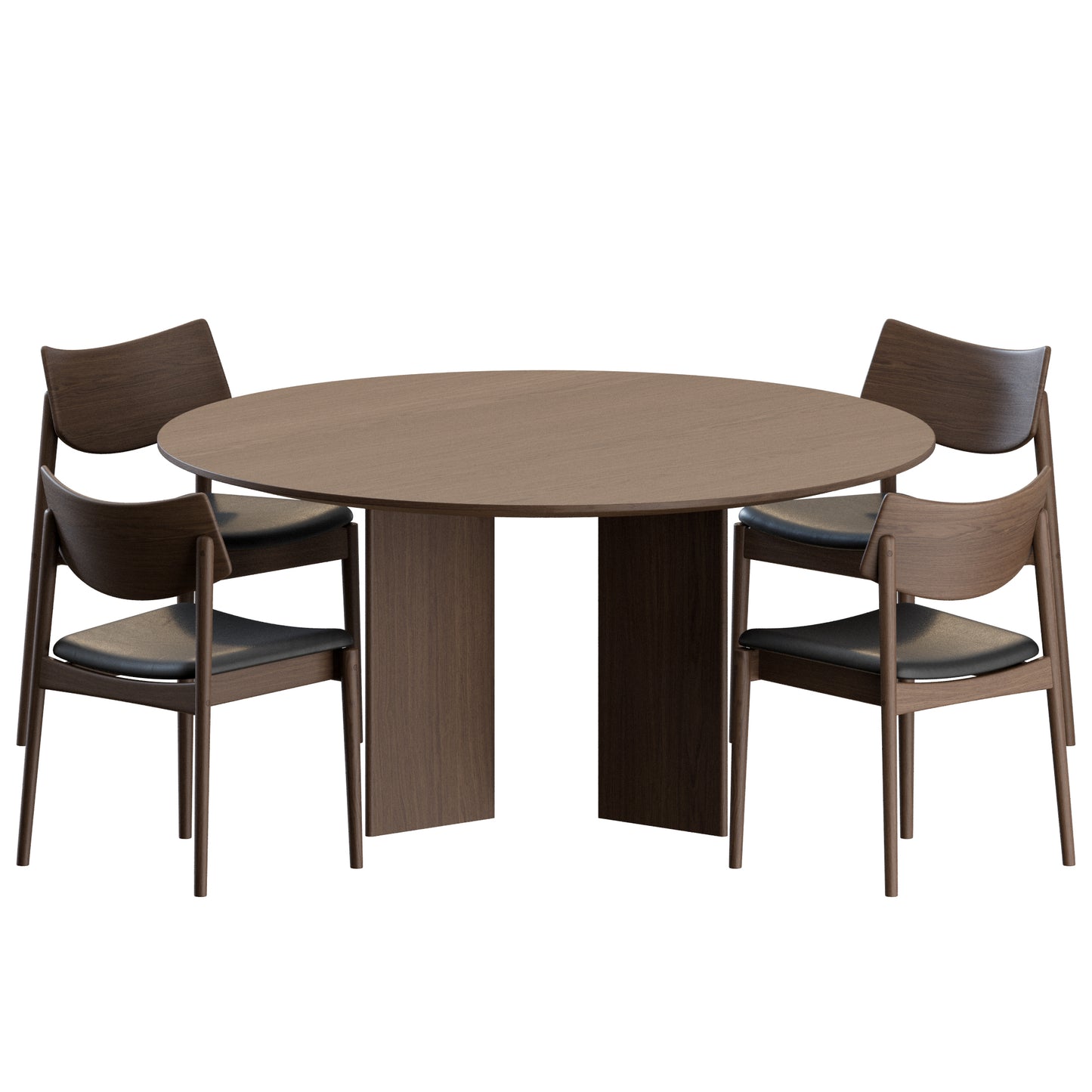 A-DC03 Chair A-DT03 Table by Karimoku Case 3D Model
