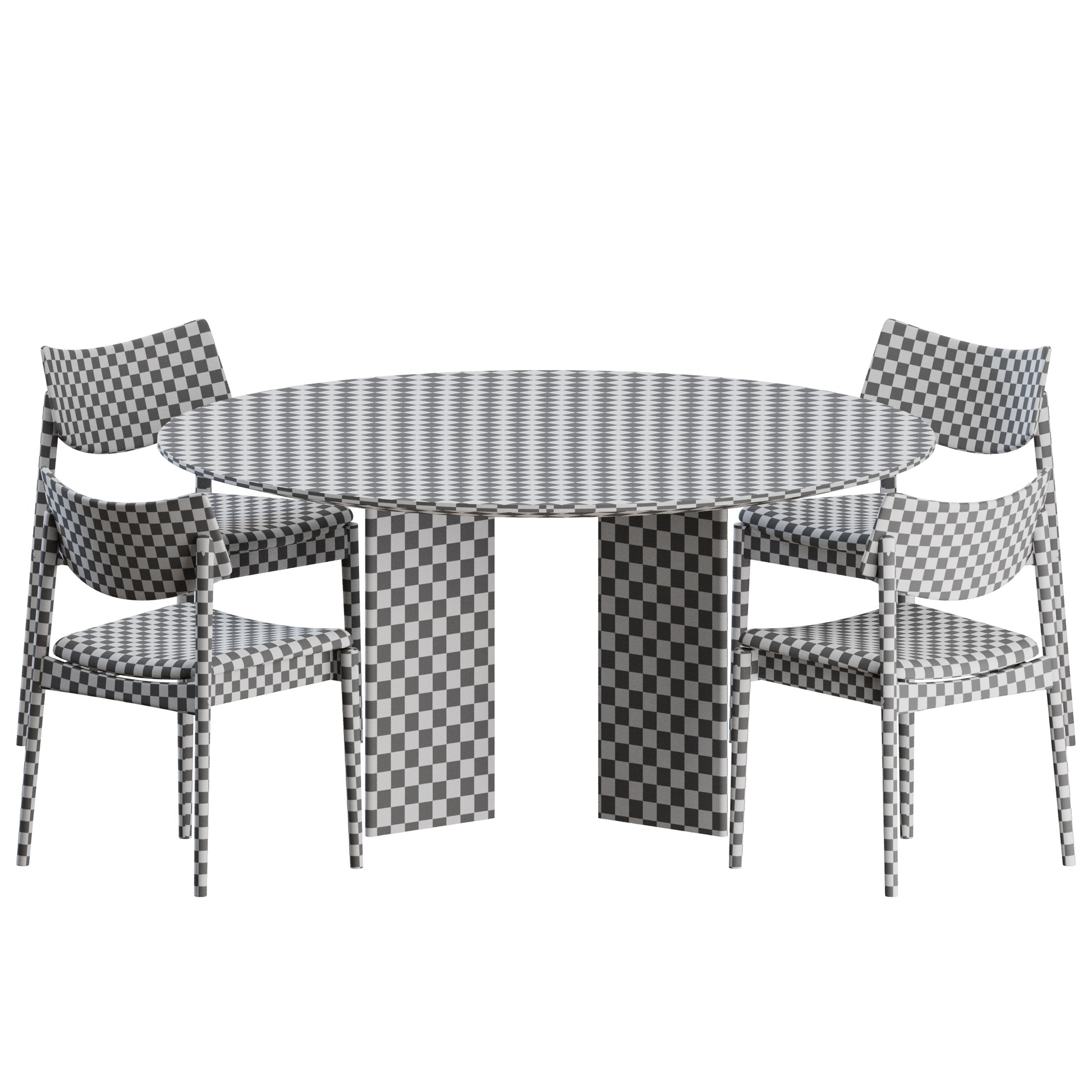 A-DC03 Chair A-DT03 Table by Karimoku Case 3D Model