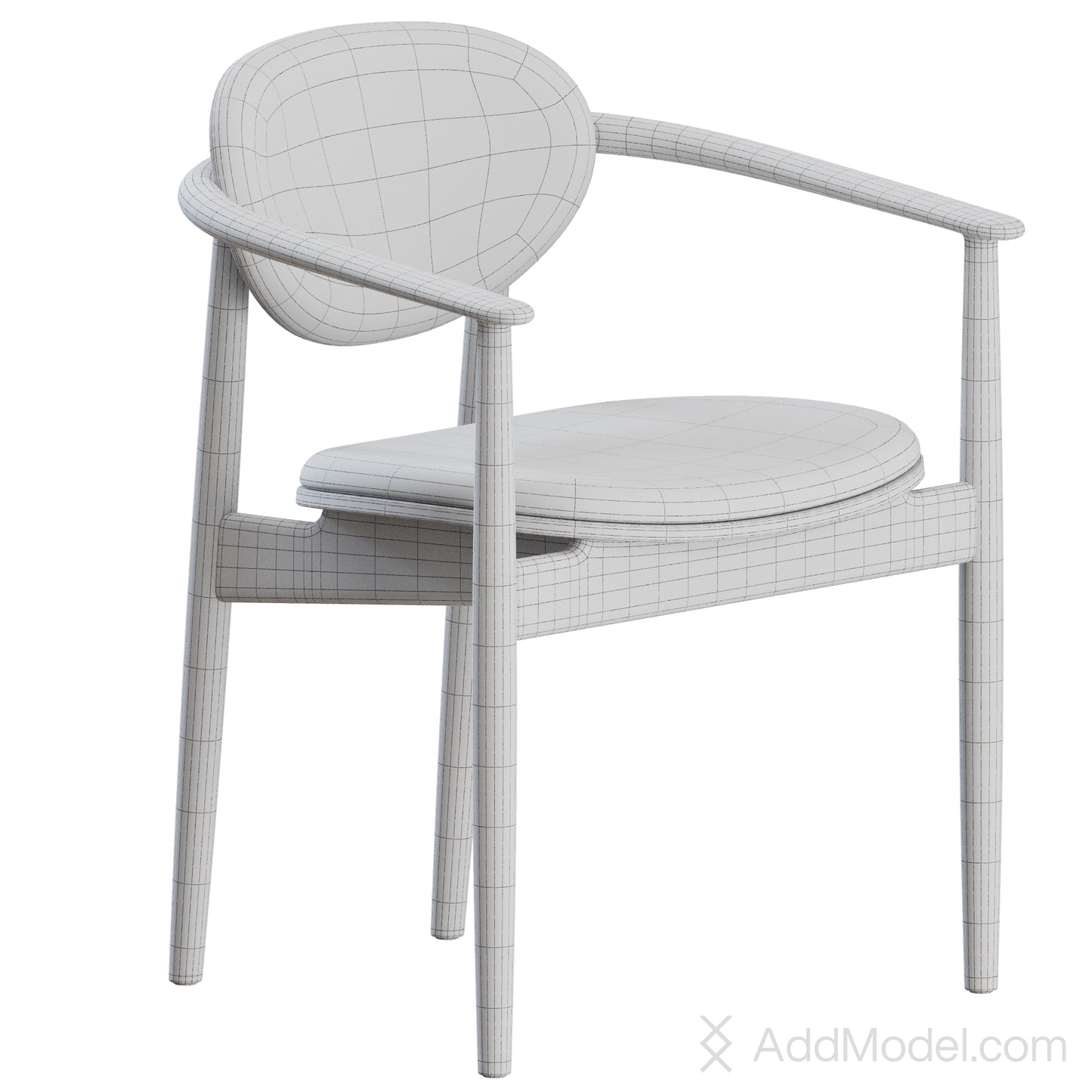 A-DC04 Dining Chair By Karimoku Case 3D model on Add Model