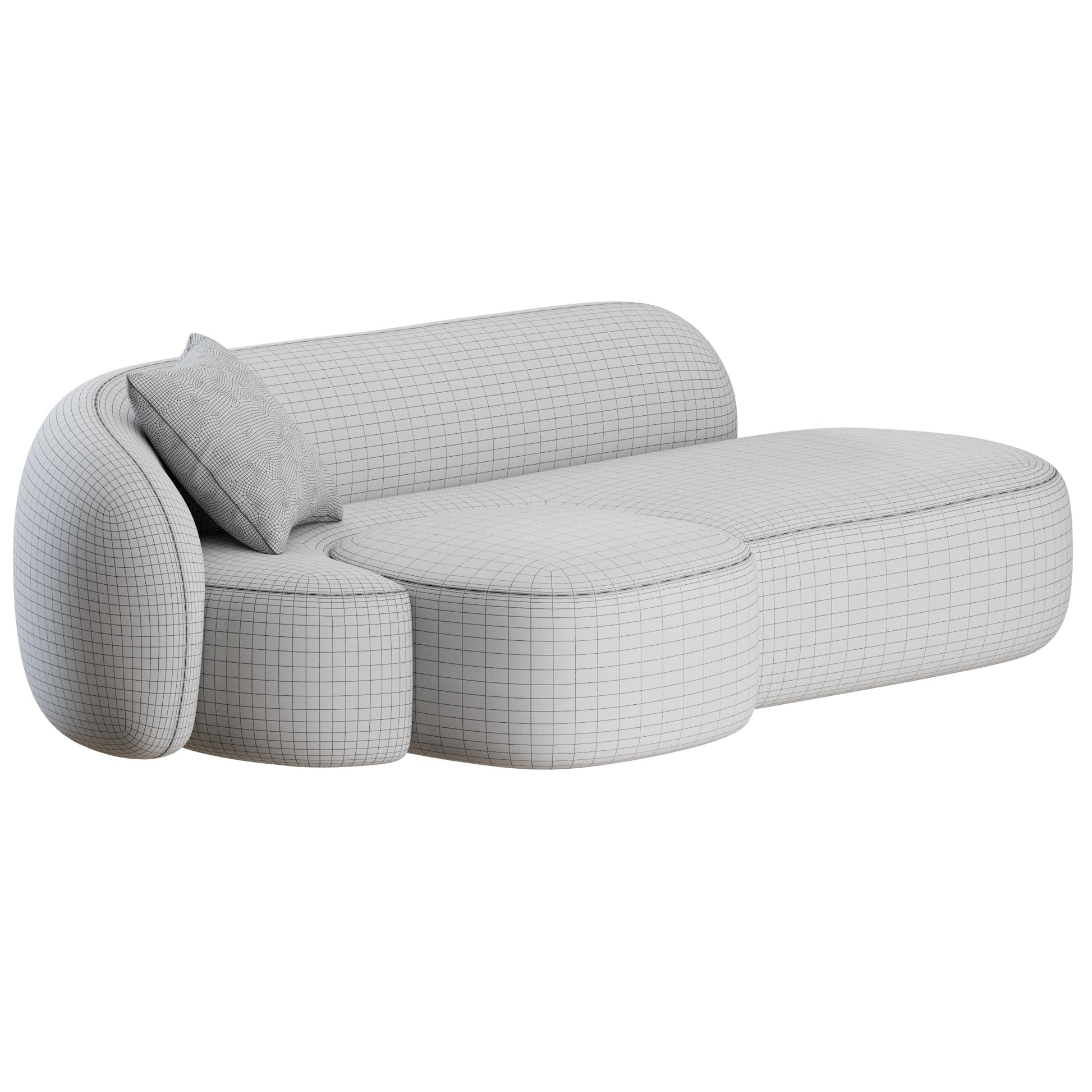 Aaland Sofa by Kartell 3D Model