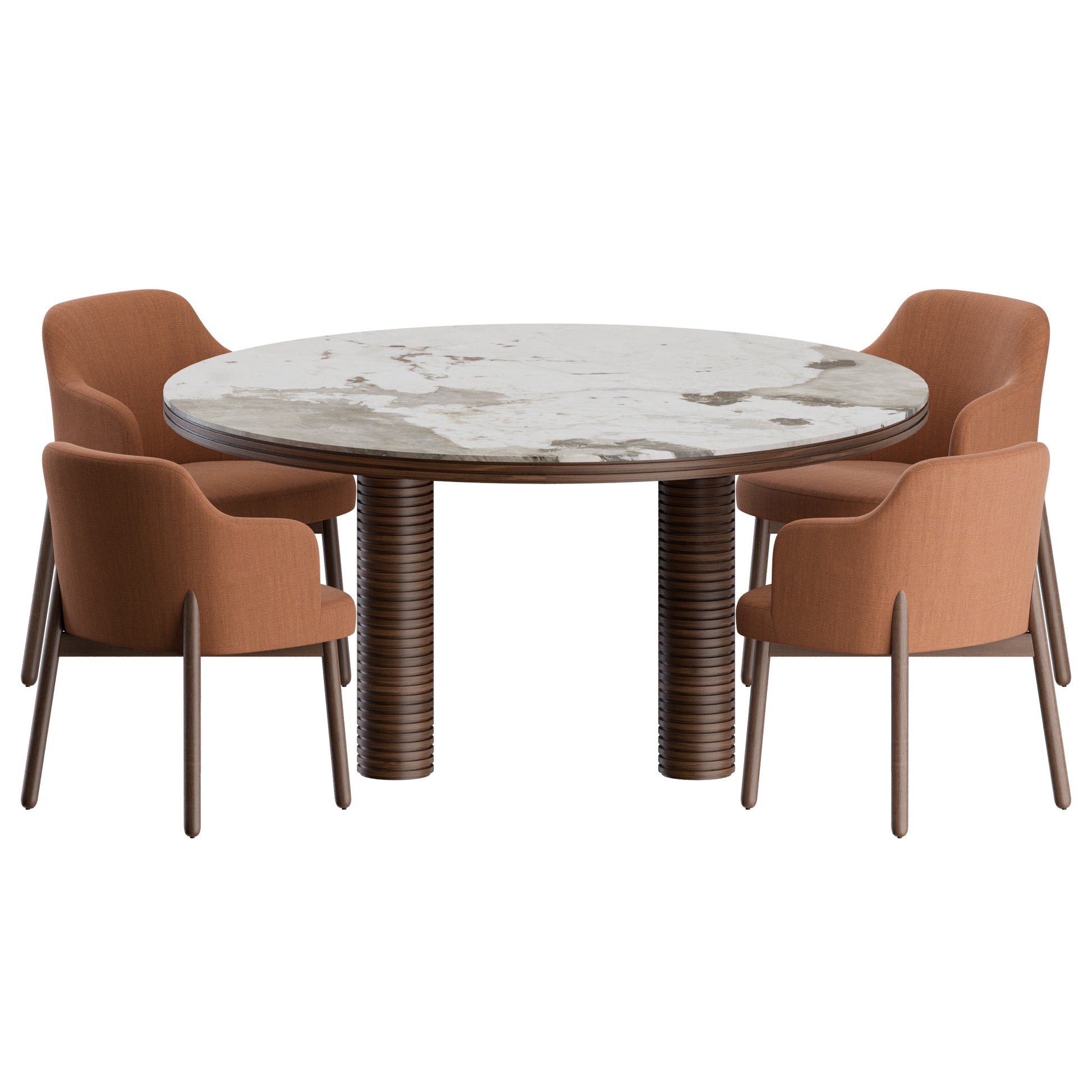 Abby Sansiro Dining Set By Porada 3D model on Add Model