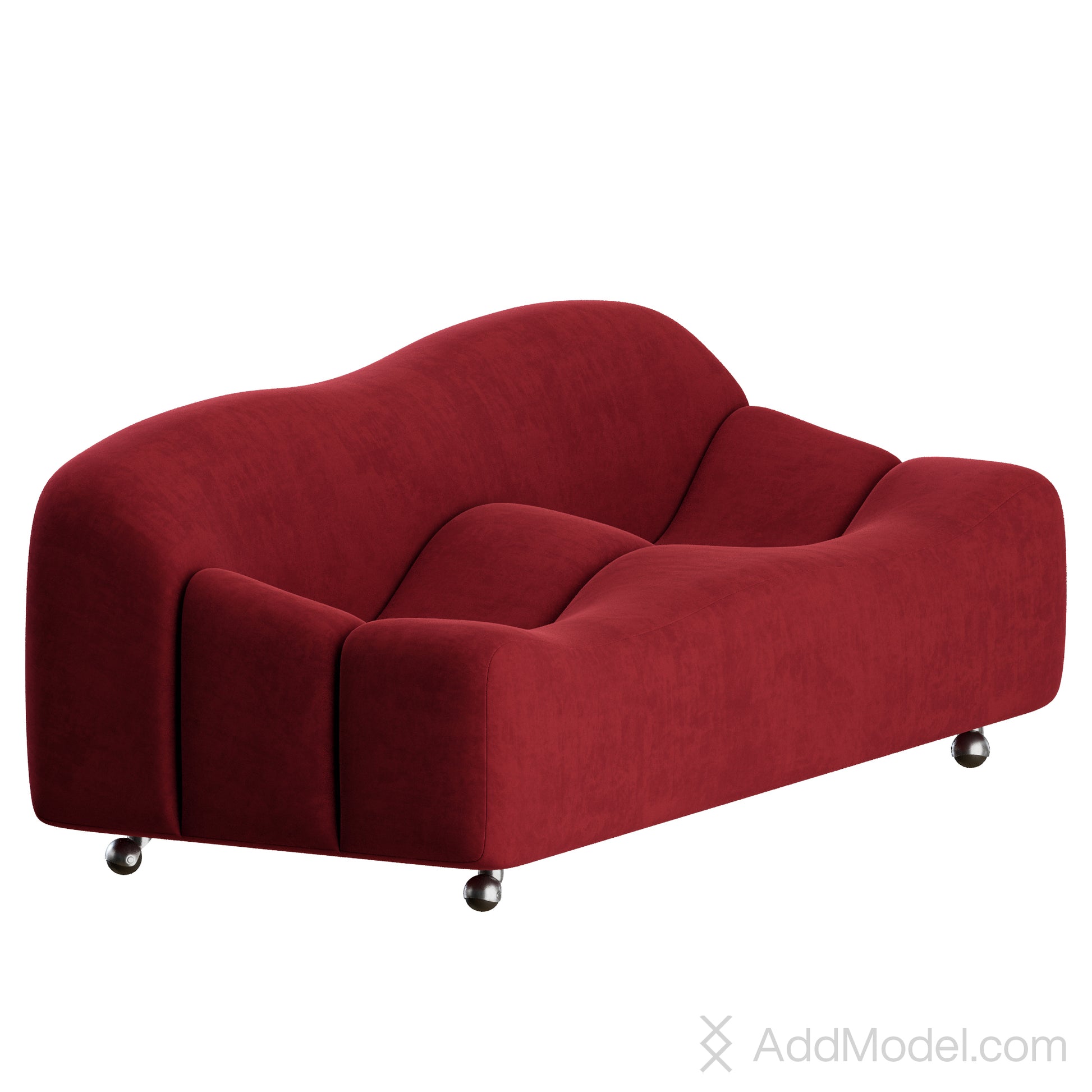 ABCD Sofa 2 Seater By Pierre Paulin 3D model on Add Model