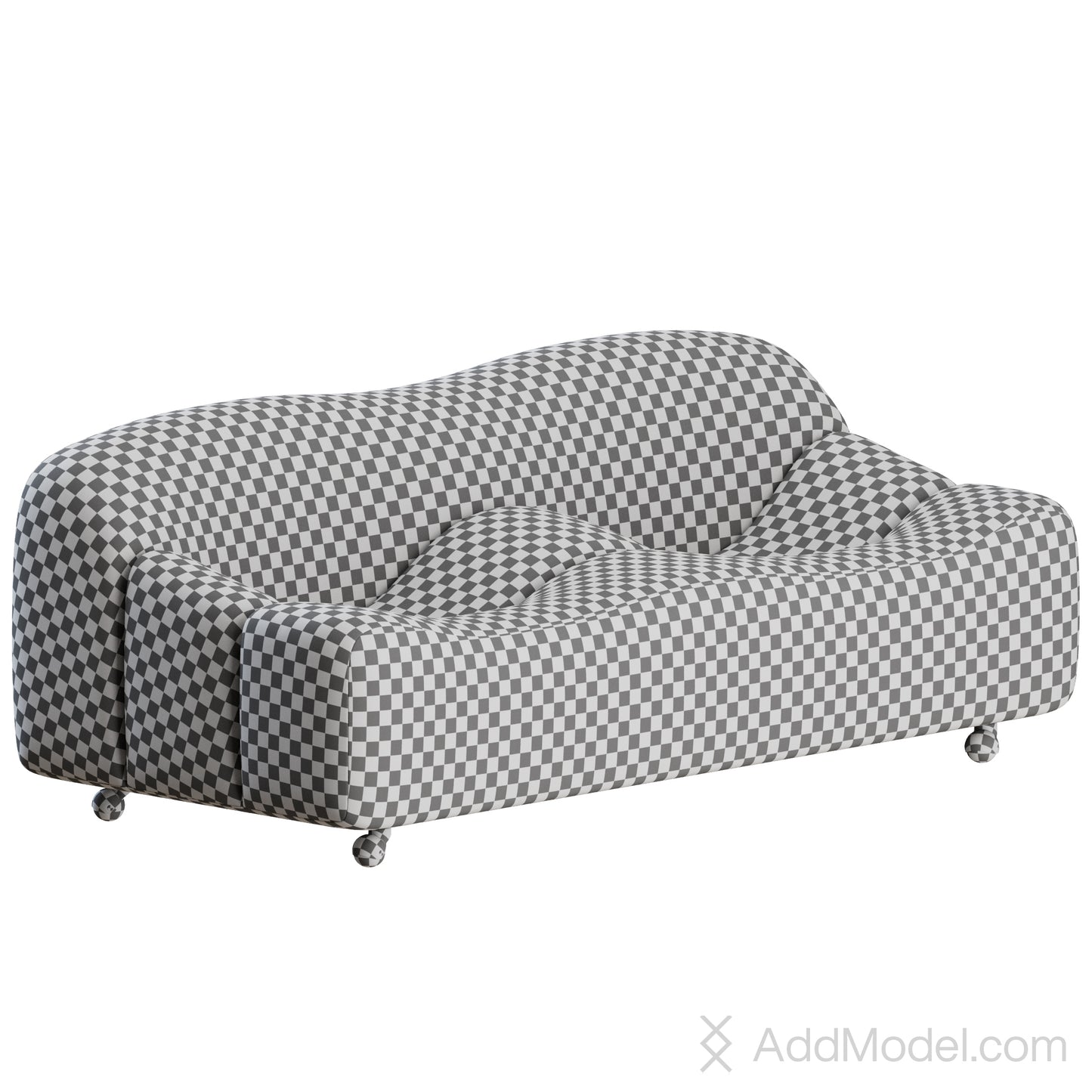 ABCD Sofa 2 Seater By Pierre Paulin 3D model on Add Model