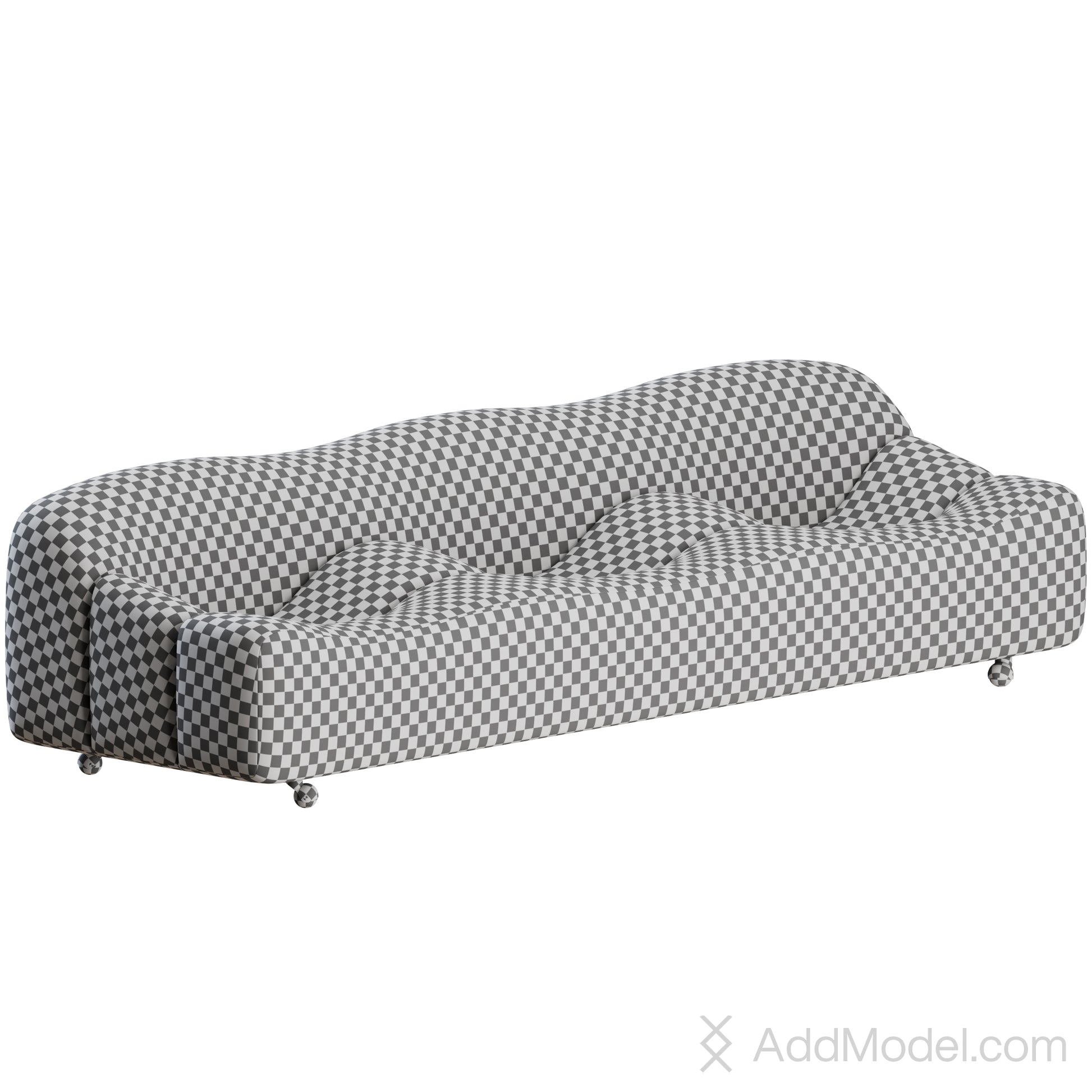 ABCD Sofa 3 Seater By Pierre Paulin 3D model on Add Model
