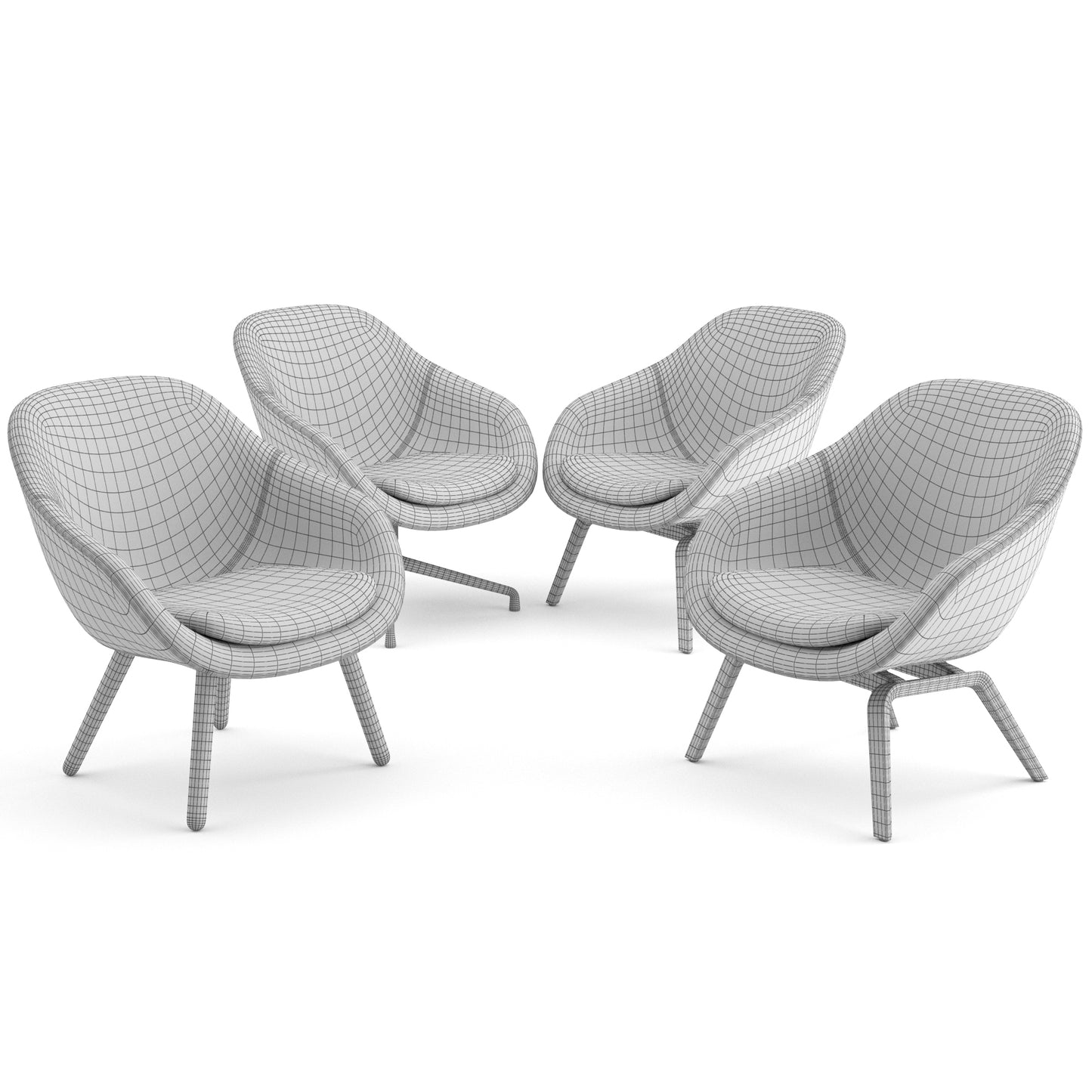 About A Lounge Chairs AAL By HAY 3D model on Add Model
