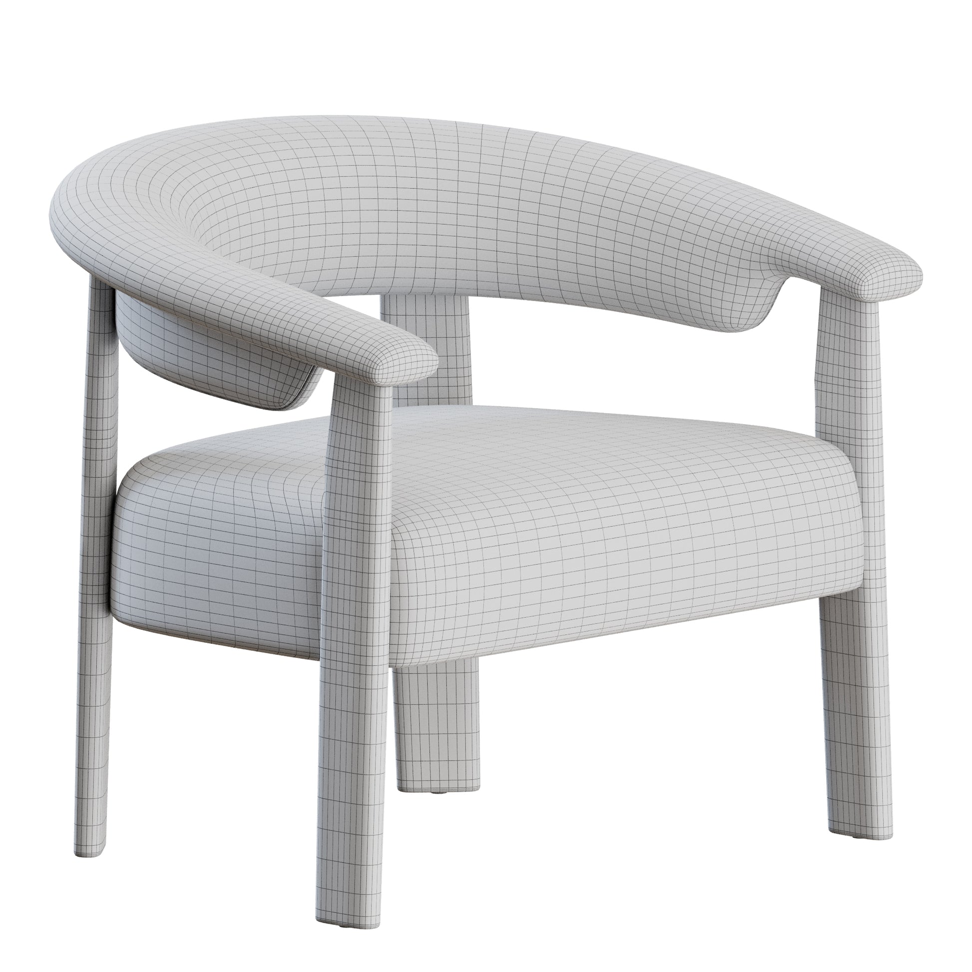 Afra Armchair by Baxter 3D Model
