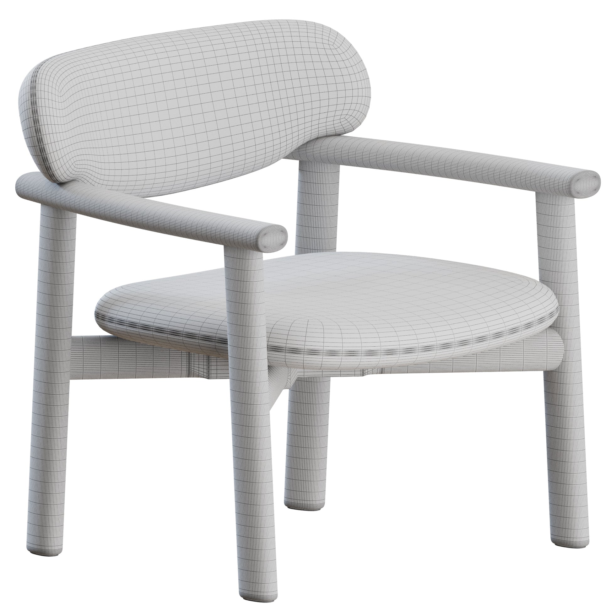 Afra Armchair by Giulio Marelli 3D Model