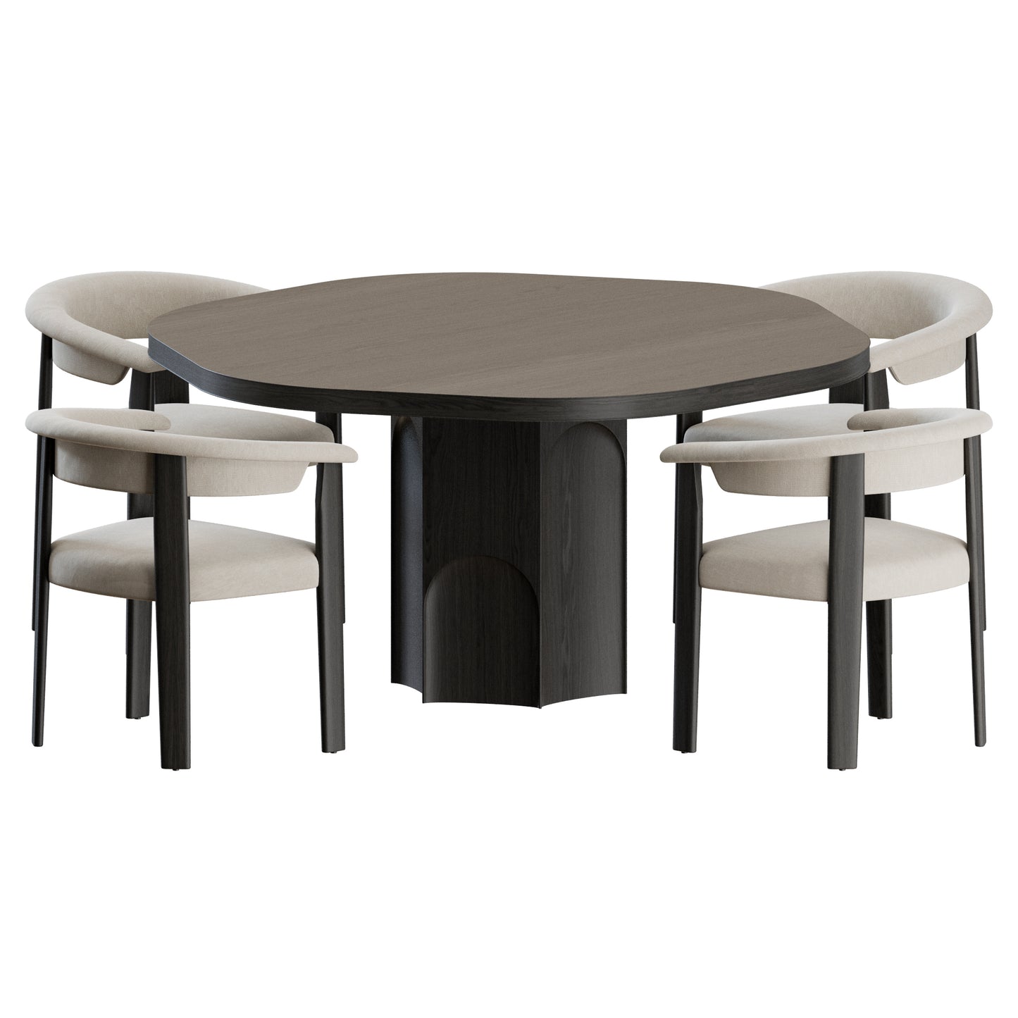 Afra Chair Grace Table by Baxter 3D Model