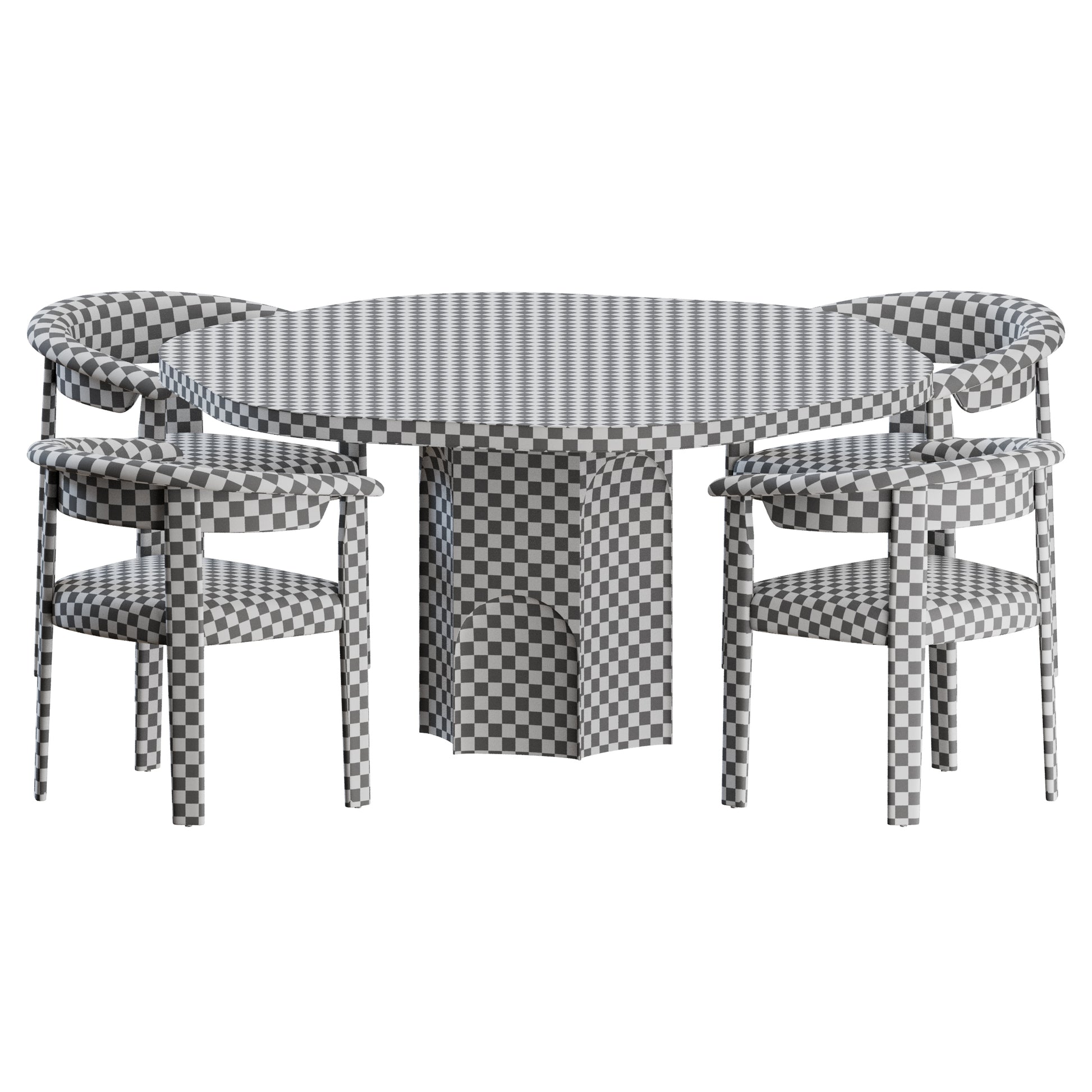 Afra Chair Grace Table by Baxter 3D Model