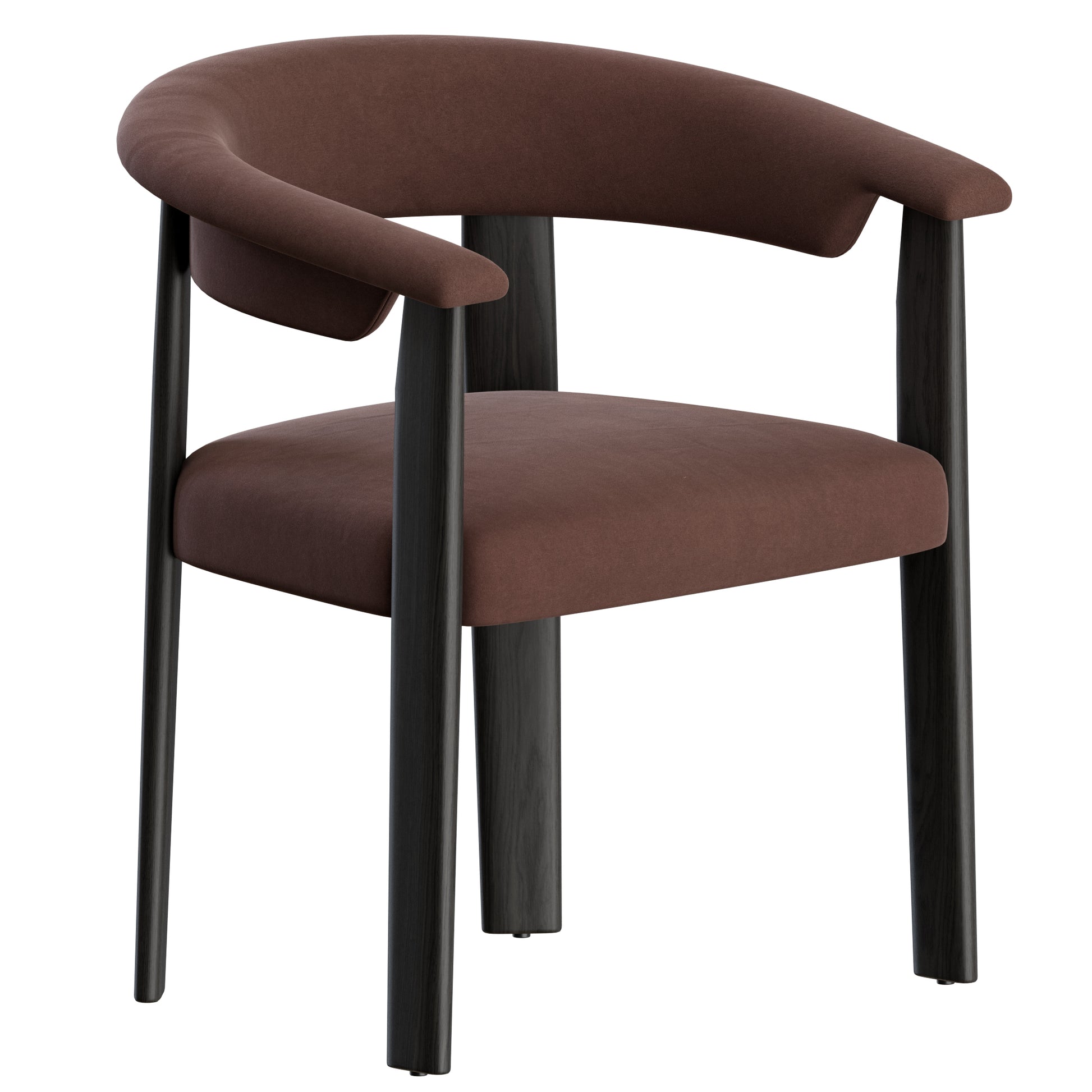 Afra Chair Upholstered by Baxter 3D Model