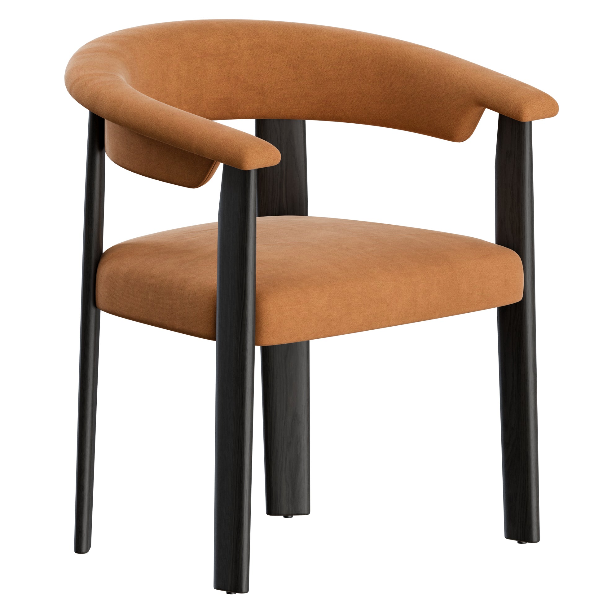 Afra Chair Upholstered by Baxter 3D Model