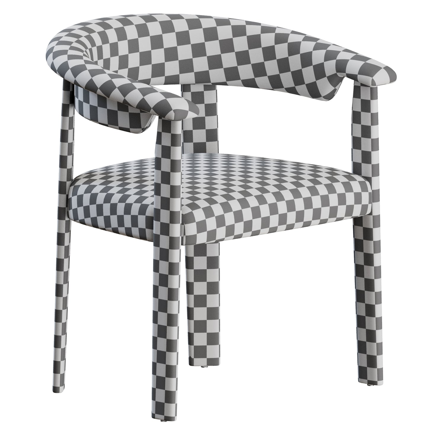 Afra Chair Upholstered by Baxter 3D Model