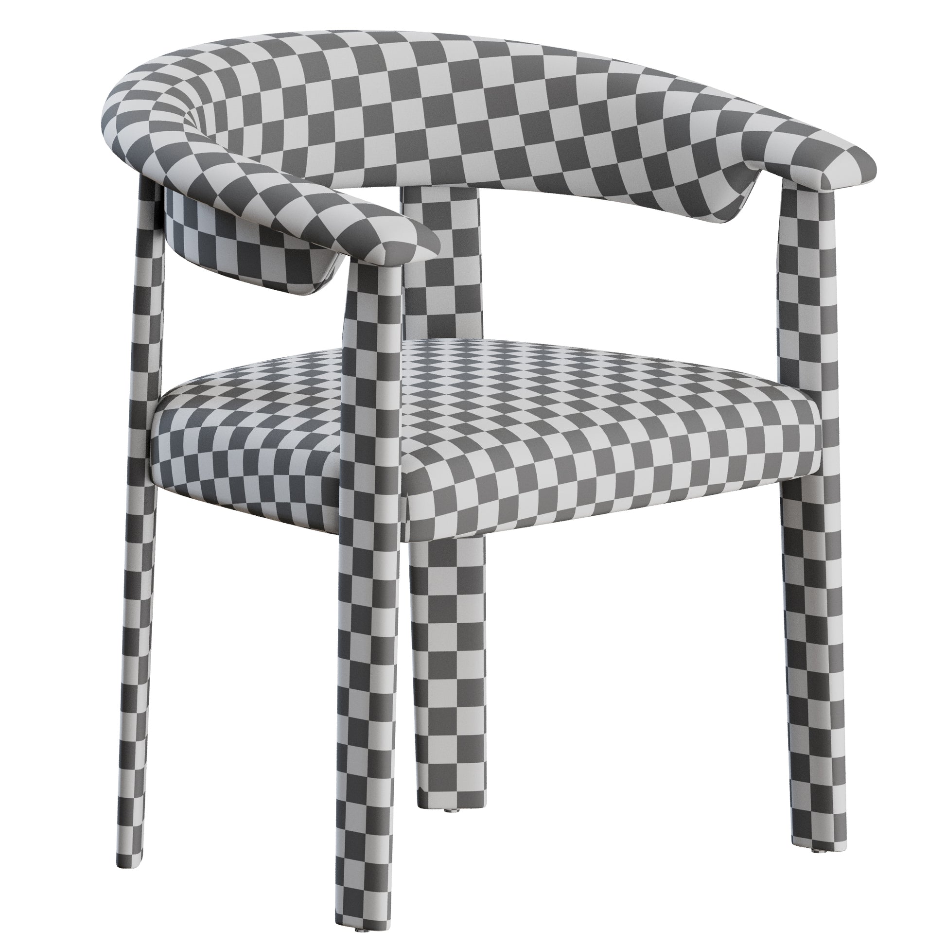 Afra Chair Upholstered by Baxter 3D Model