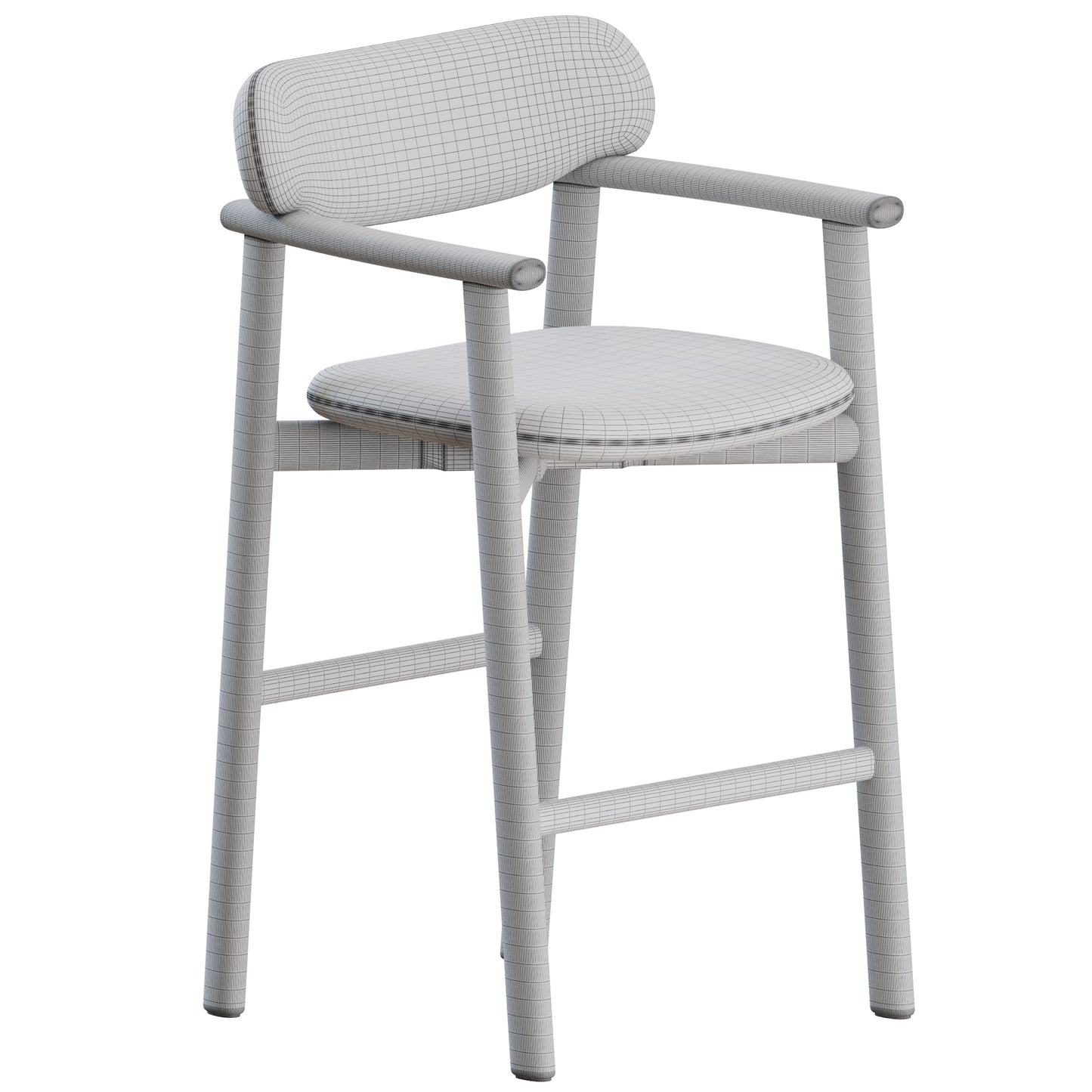 Afra Stool by Giulio Marelli 3D Model