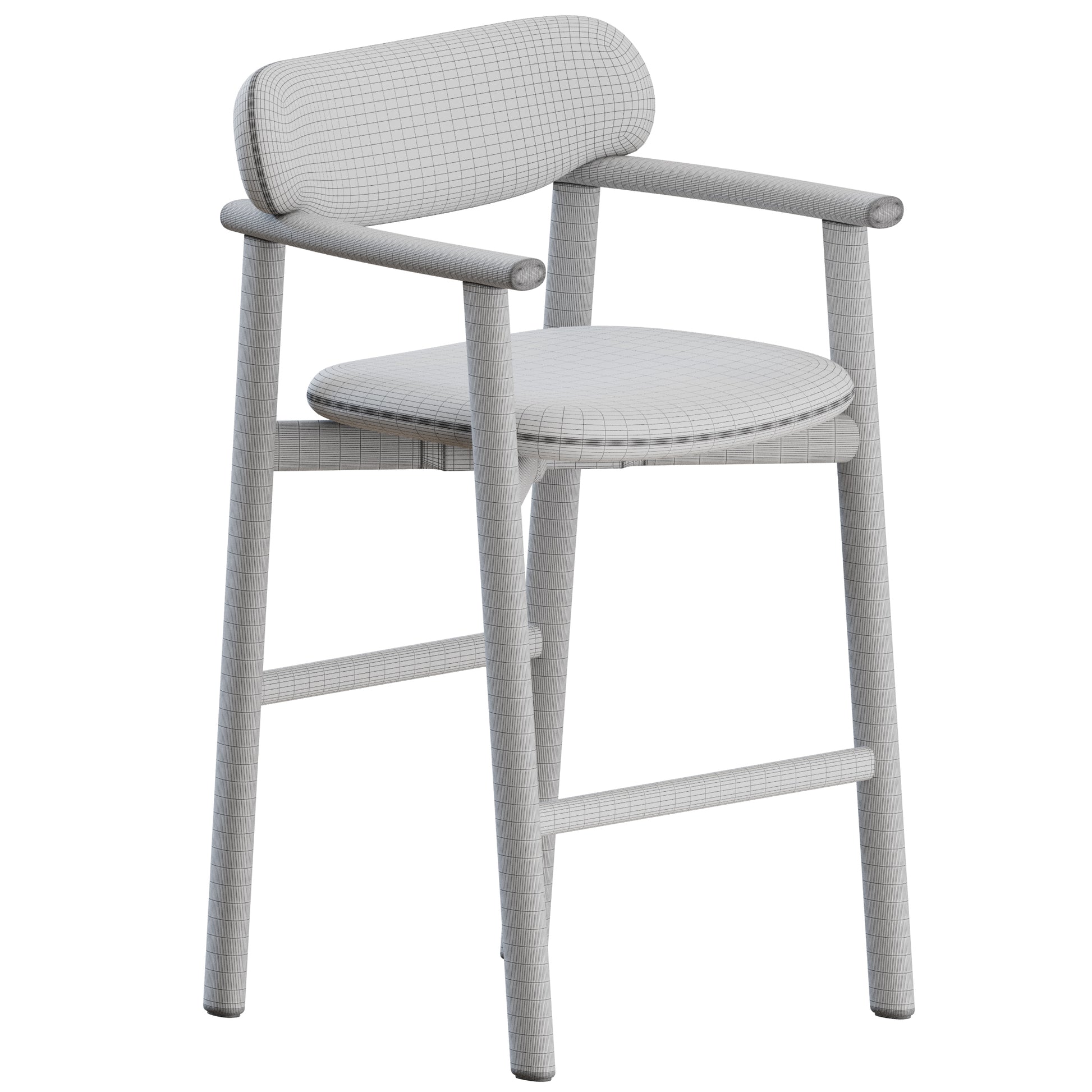 Afra Stool by Giulio Marelli 3D Model