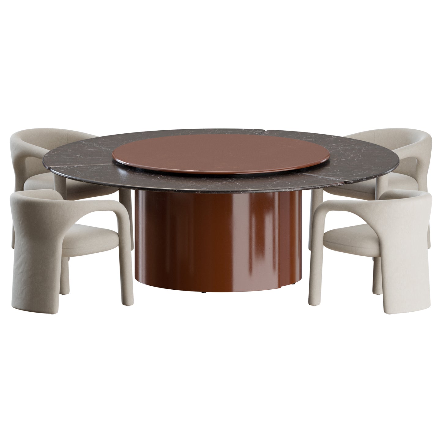 Aimee Chair Amelie Table by Baxter 3D Model