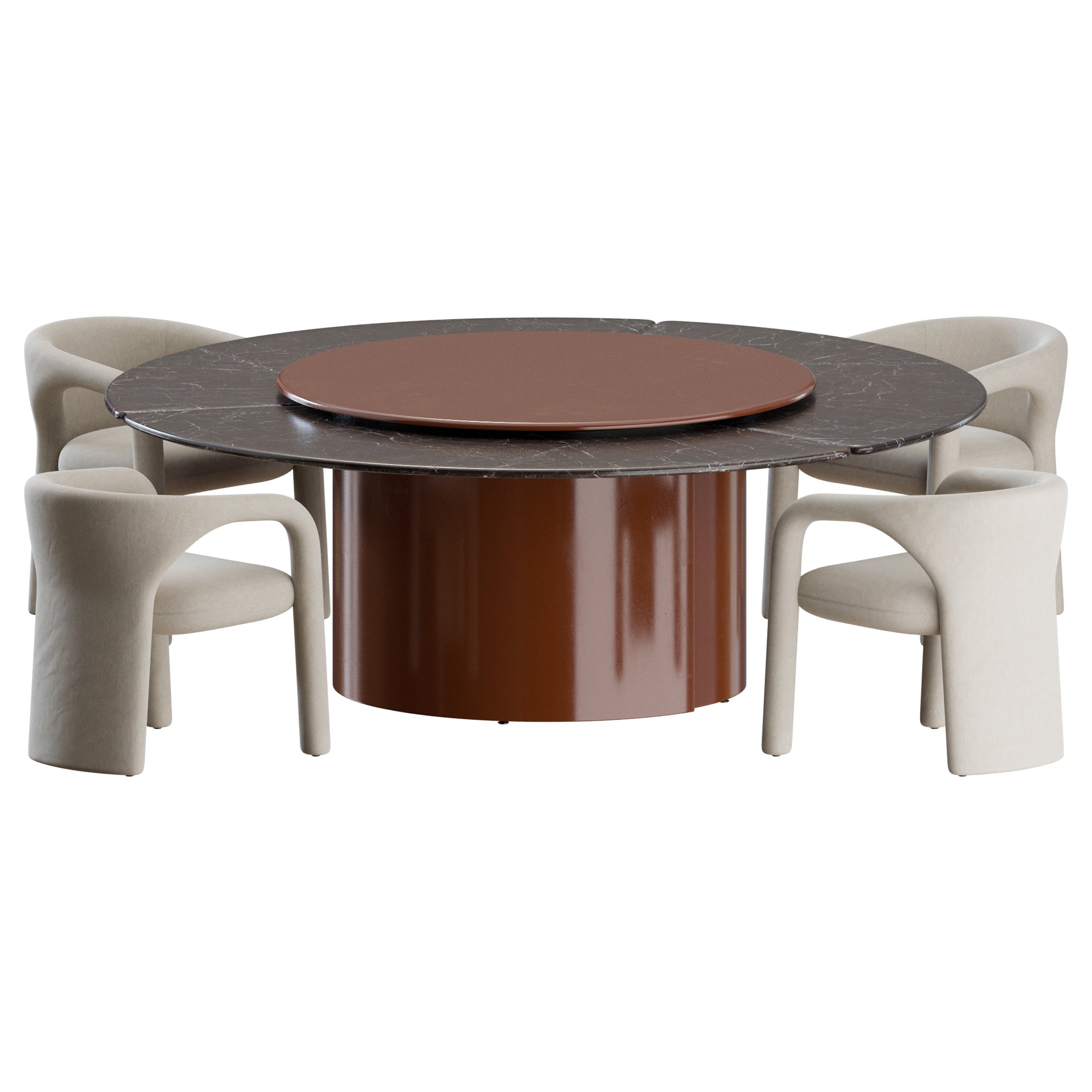 Aimee Chair Amelie Table by Baxter 3D Model