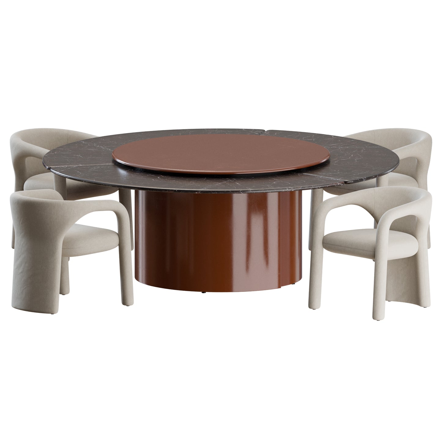 Aimee Chair Amelie Table by Baxter 3D Model