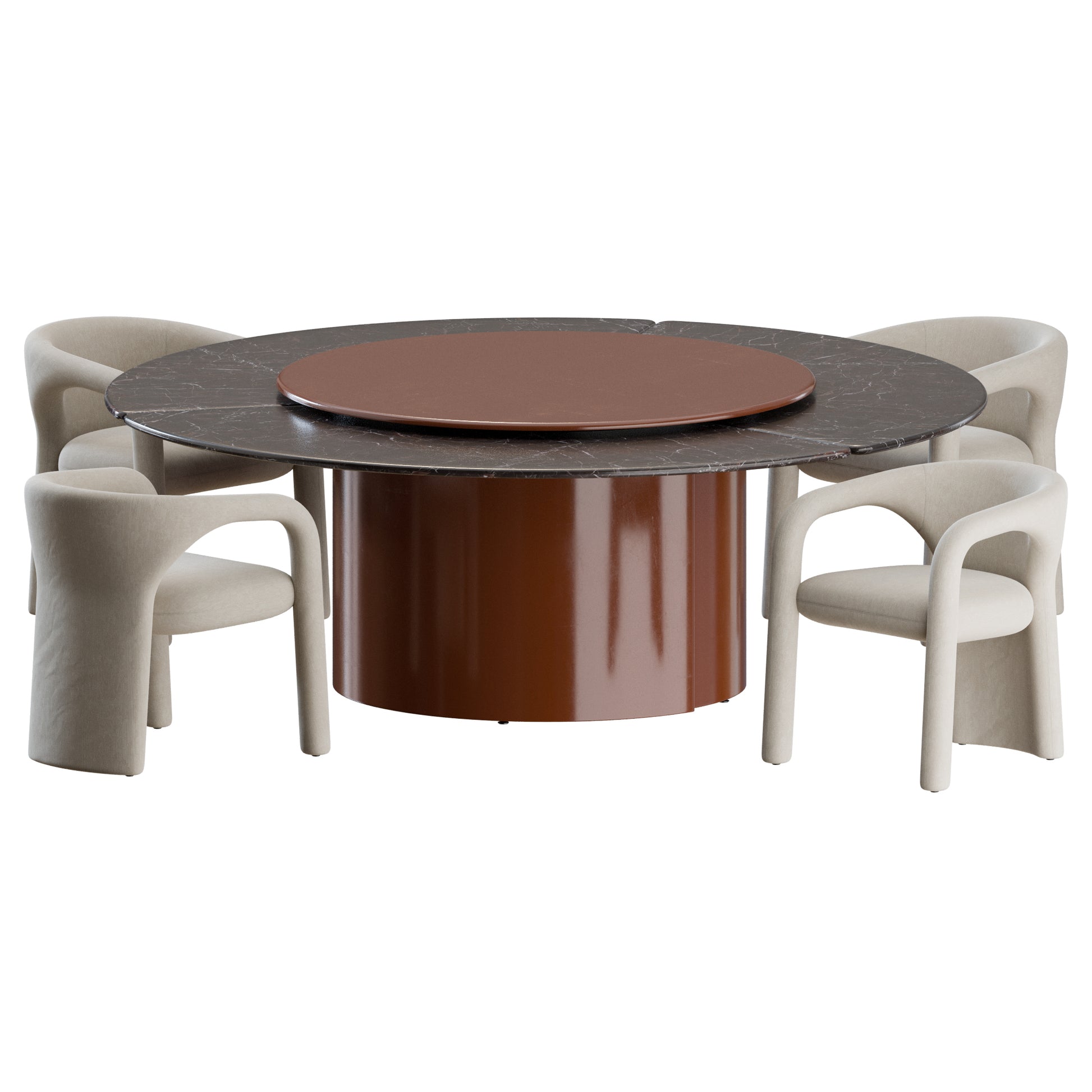 Aimee Chair Amelie Table by Baxter 3D Model