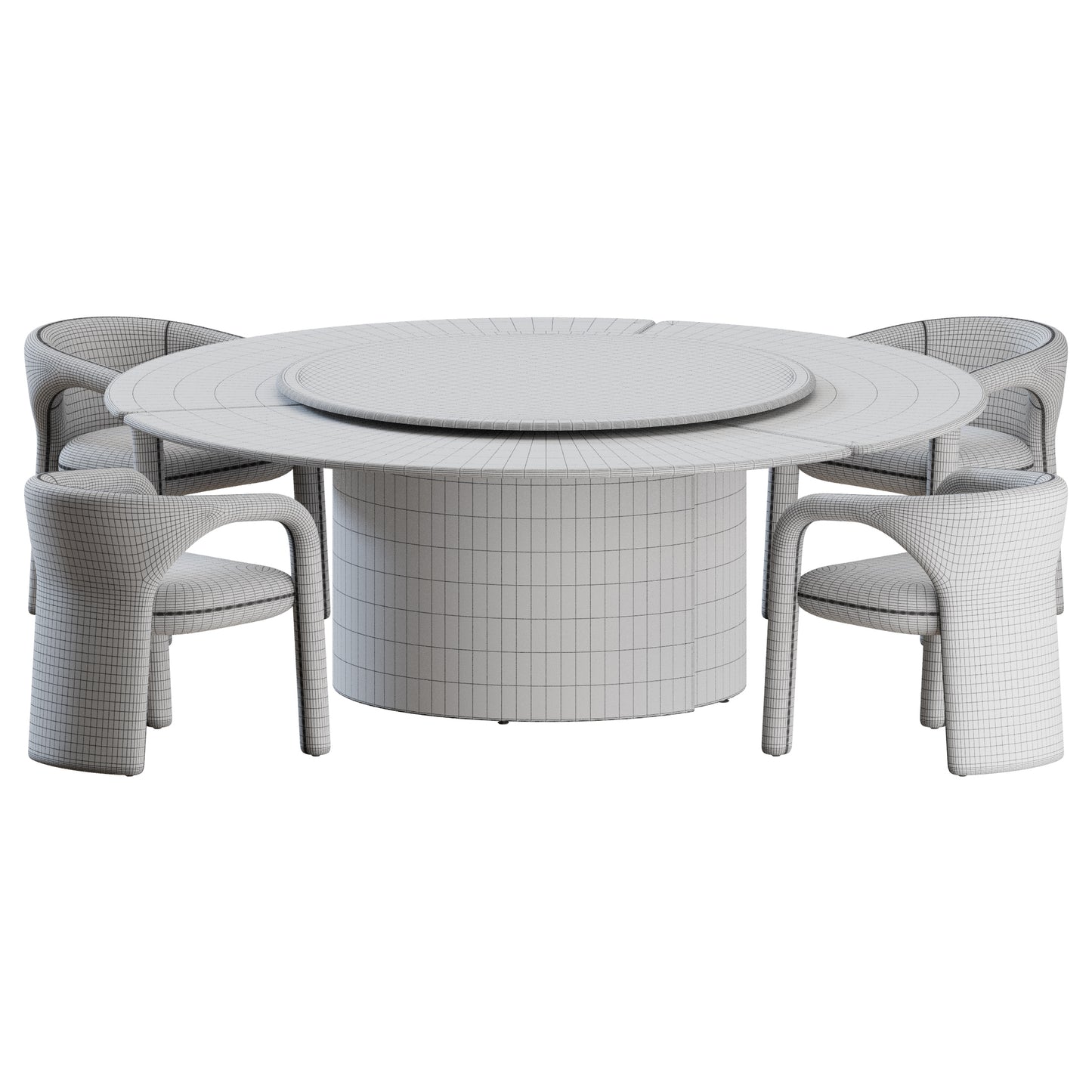 Aimee Chair Amelie Table by Baxter 3D Model