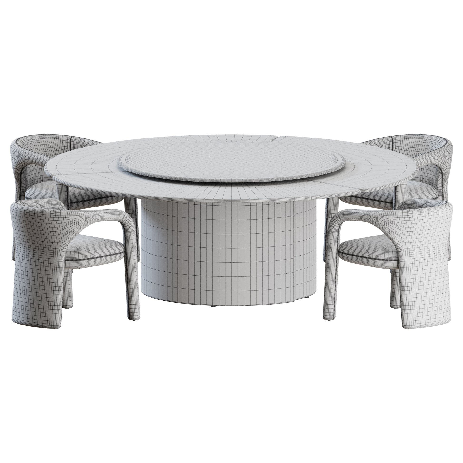 Aimee Chair Amelie Table by Baxter 3D Model