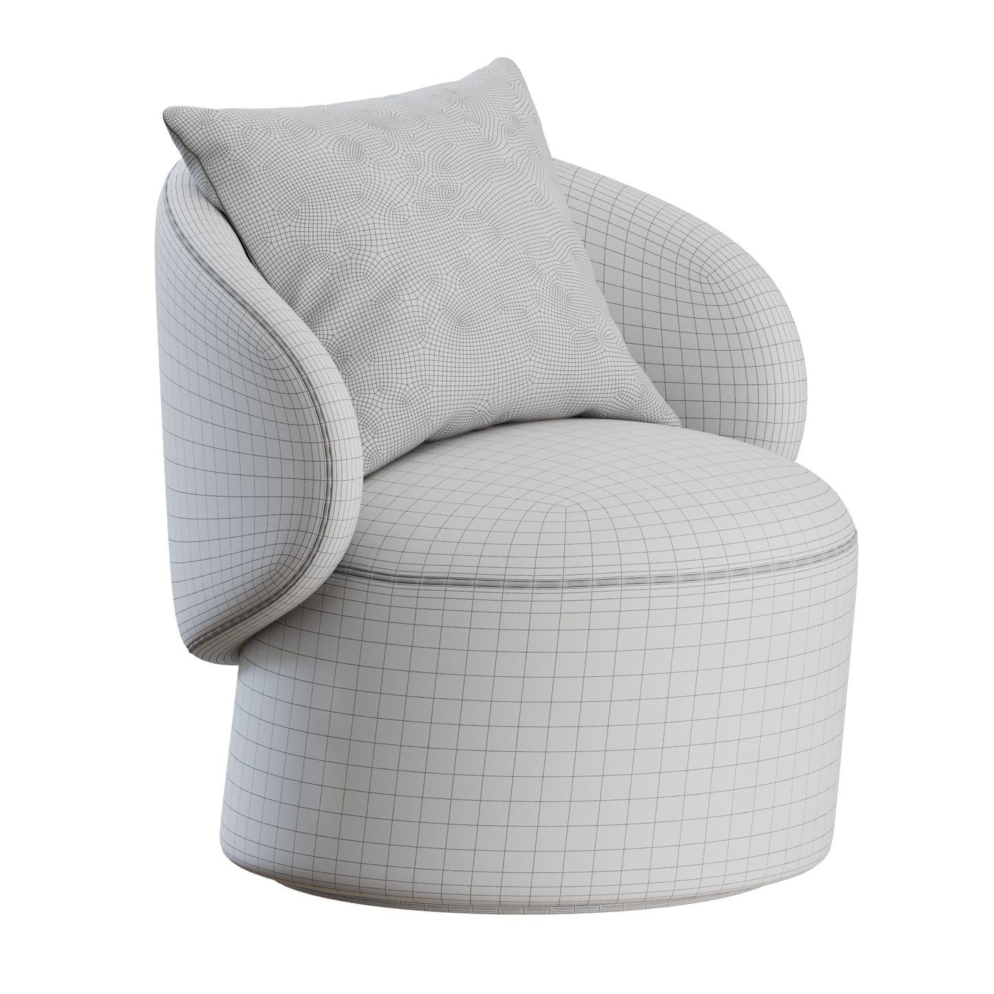 Alba Armchair by Giulio Marelli 3D Model