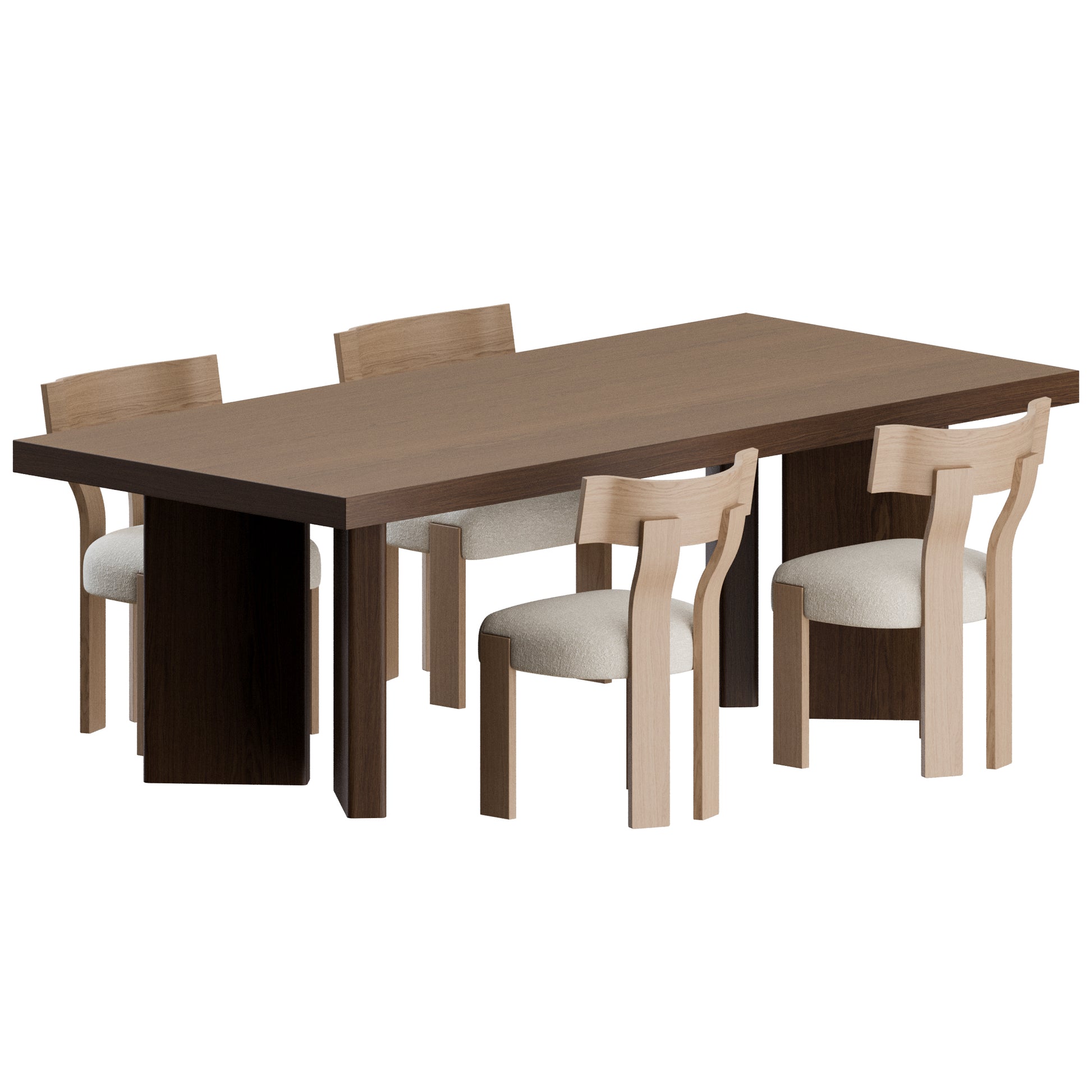 Alba Chair French Table by Dusty Deco 3D Model