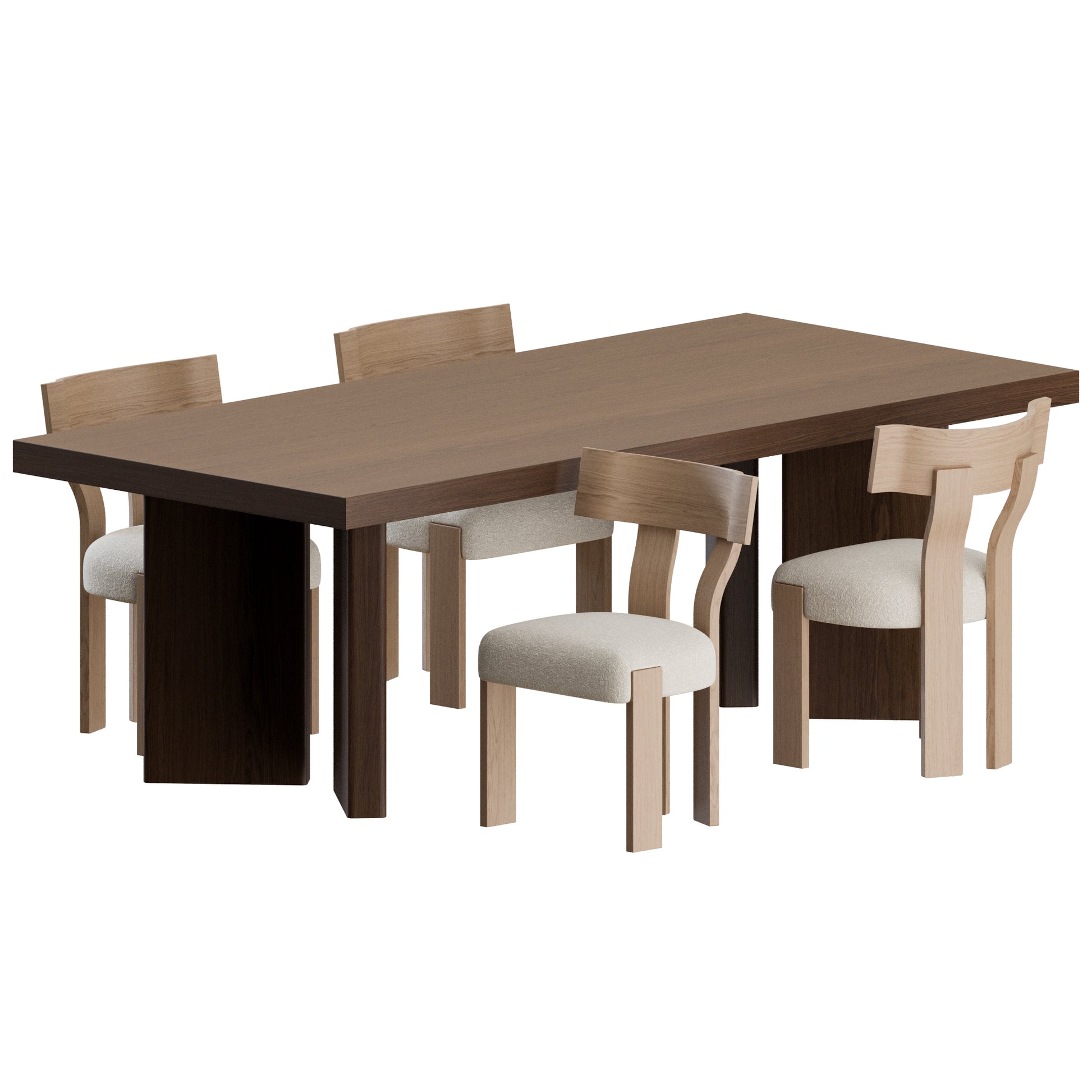 Alba Chair French Table by Dusty Deco 3D Model