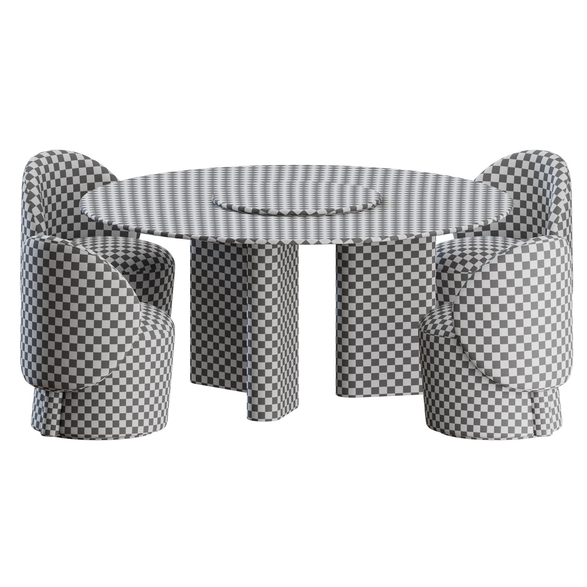 Alba Chair Onno Table by Giulio Marelli 3D Model