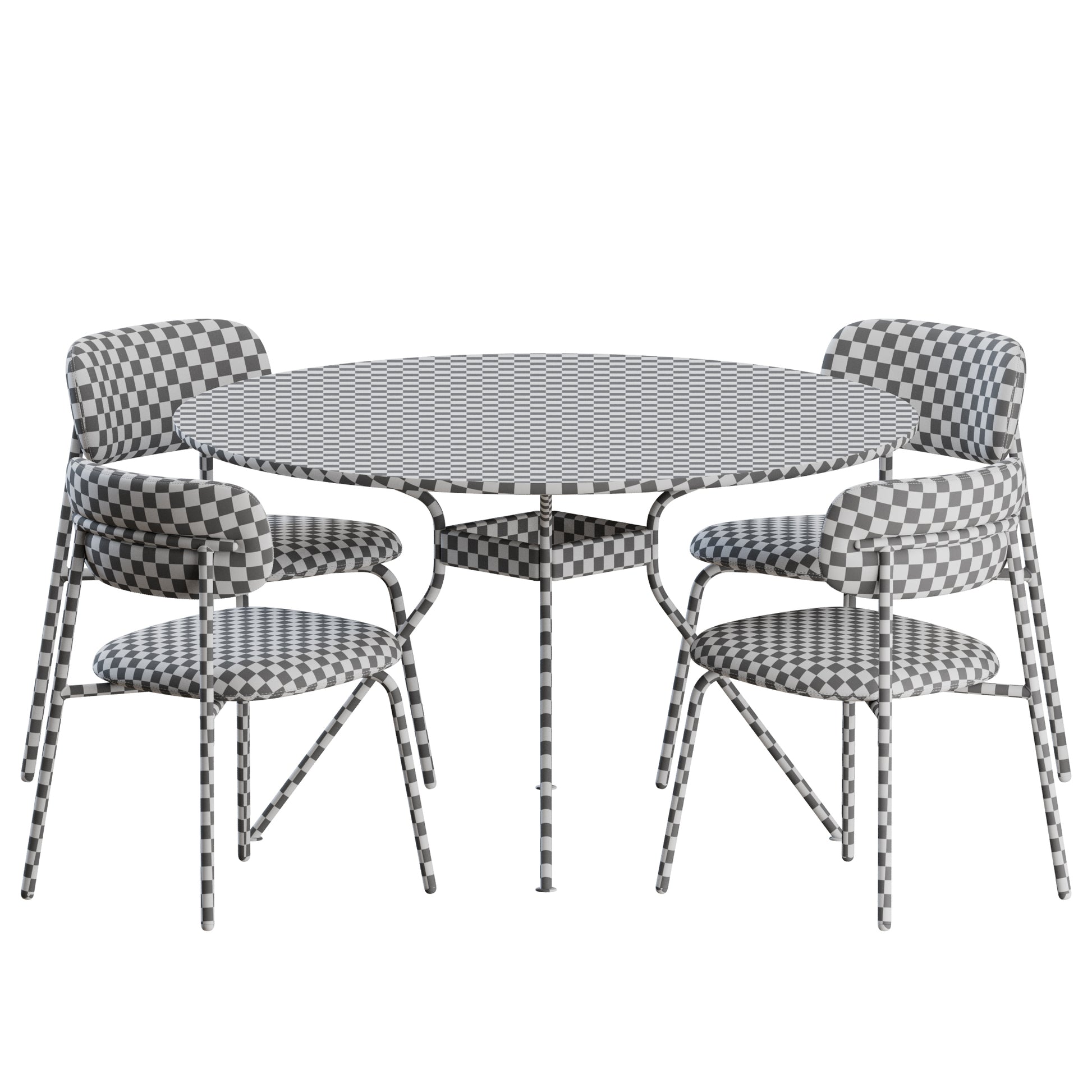 Aloa Dining Chair + Beso Table Round By Artifort 3D model on Add Model