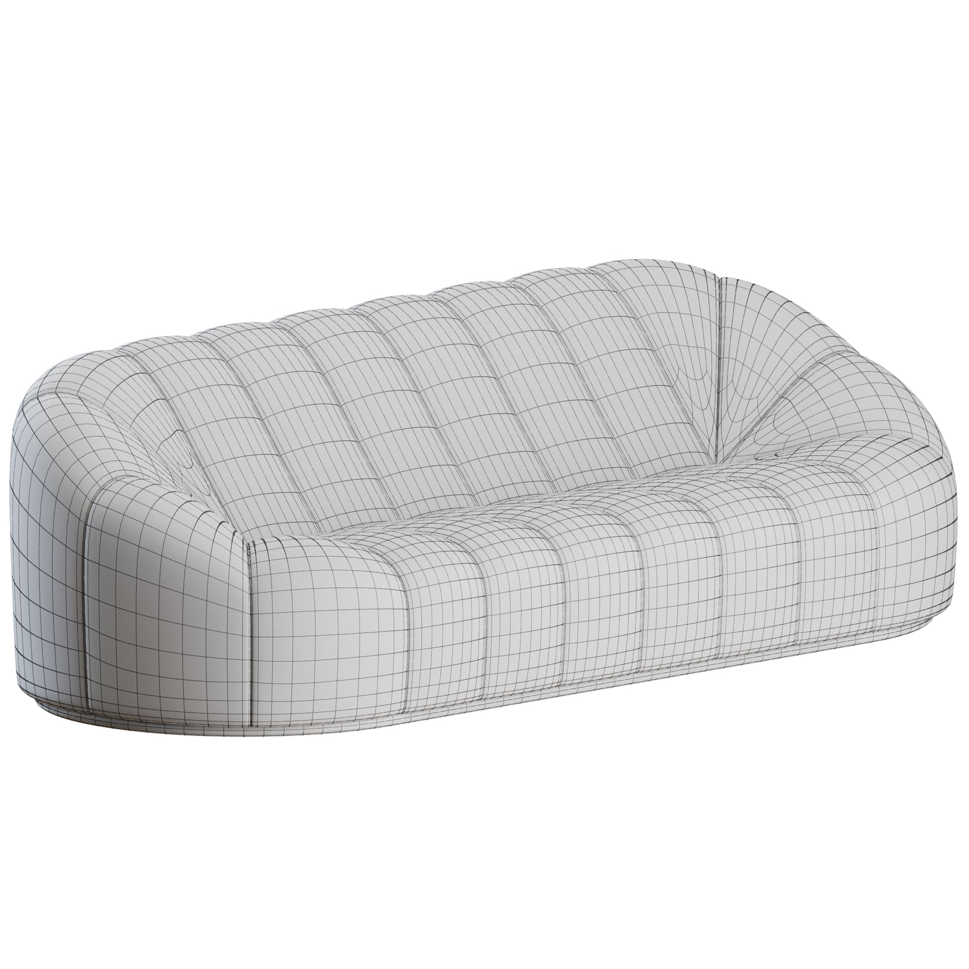 Alpha 3 Seater Sofa By Pierre Paulin 3D model on Add Model