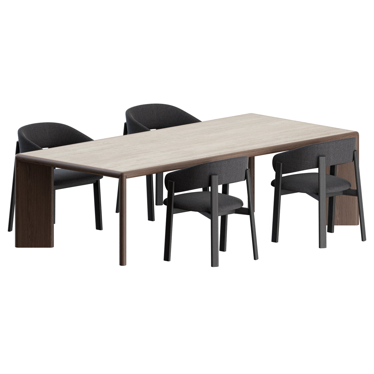 Alpha Chair Oshi Table by Bonaldo 3D Model