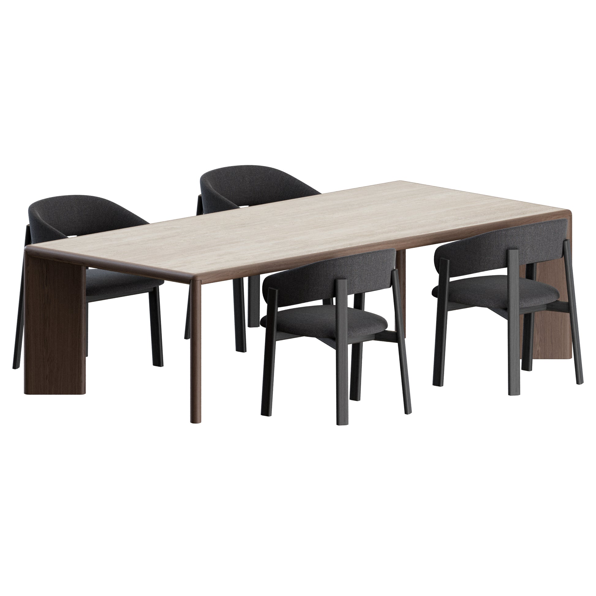Alpha Chair Oshi Table by Bonaldo 3D Model