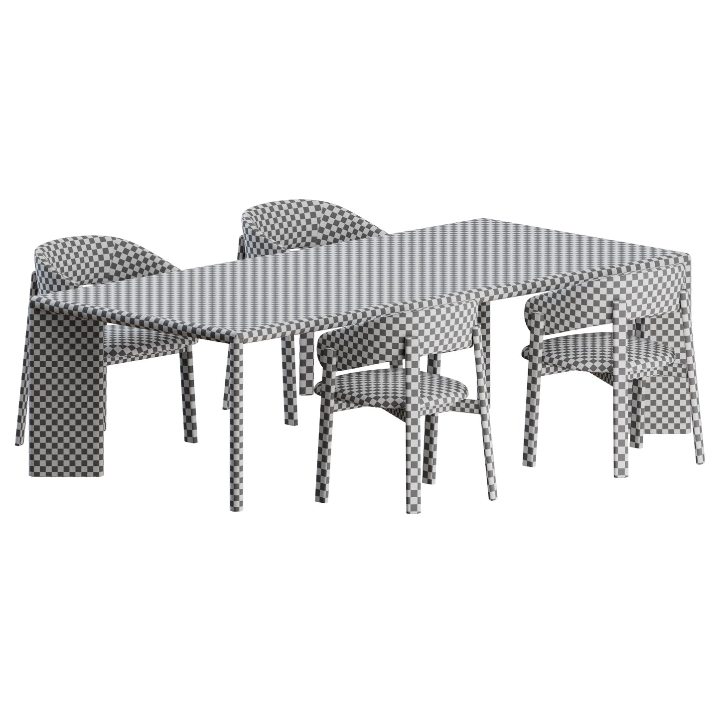 Alpha Chair Oshi Table by Bonaldo 3D Model
