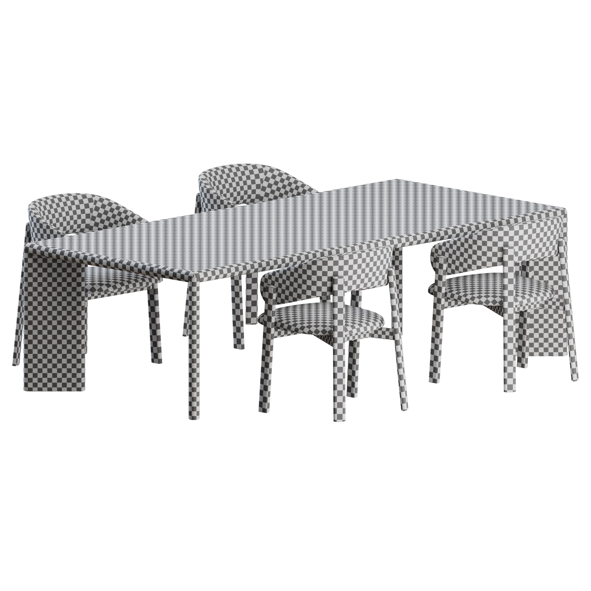 Alpha Chair Oshi Table by Bonaldo 3D Model