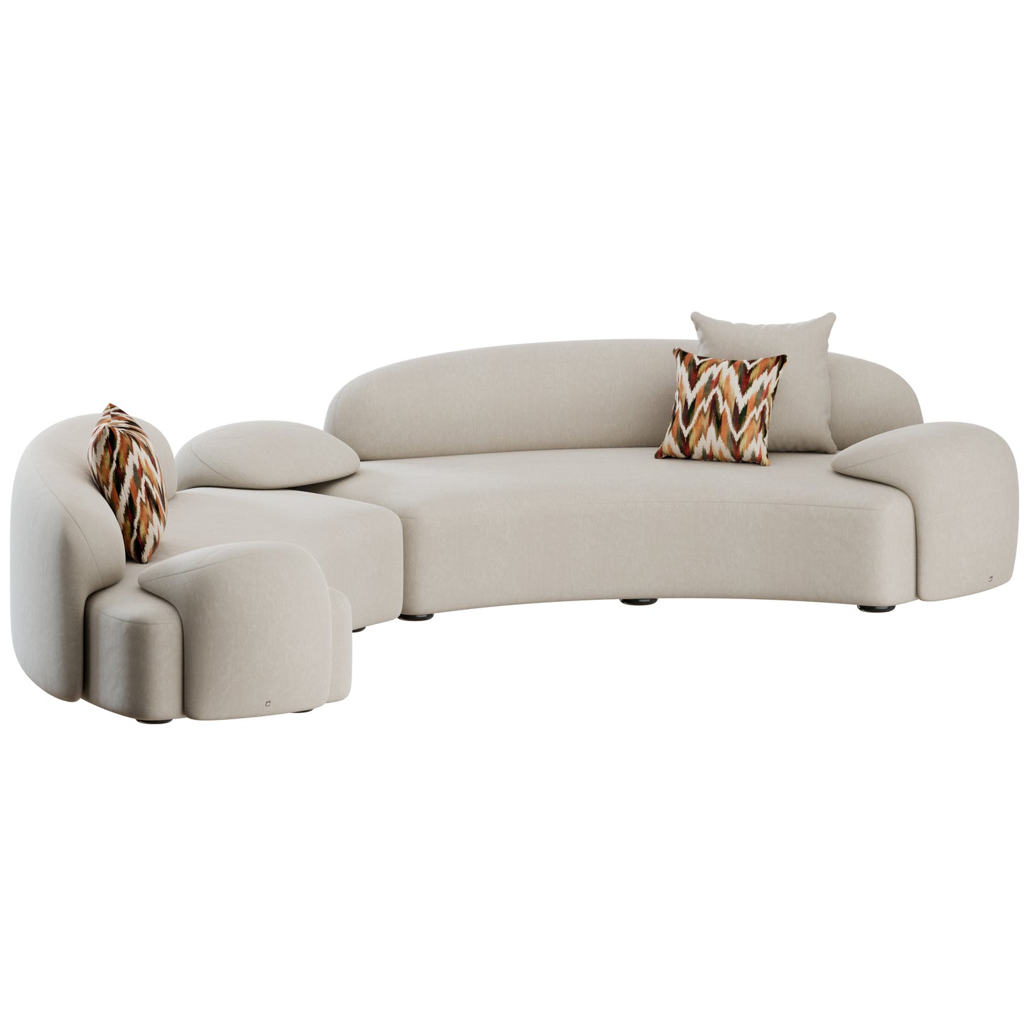 Ama Curved Sofa by Paolo Castelli 3D Model