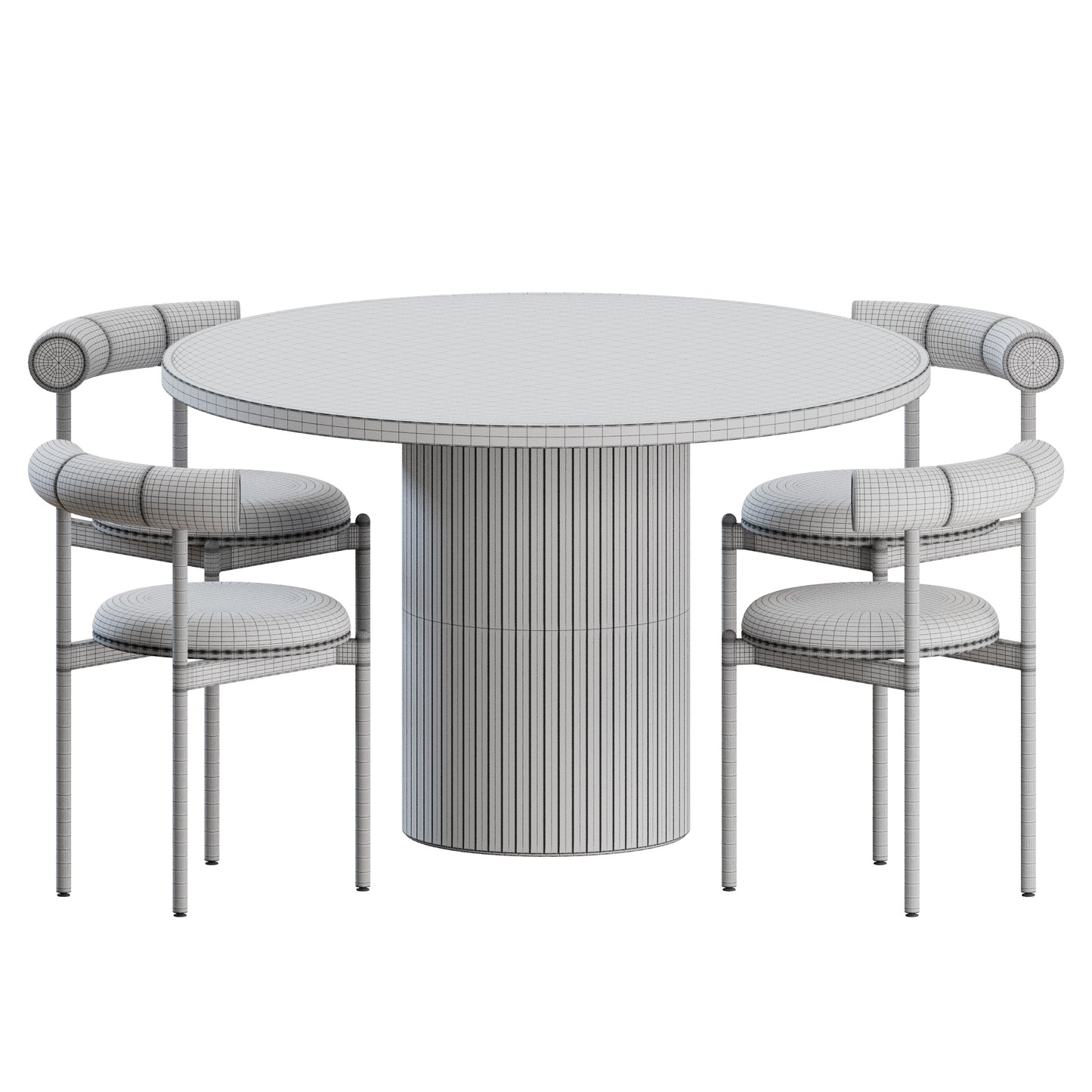 Amelia Dining Set by Nomi 3D Model