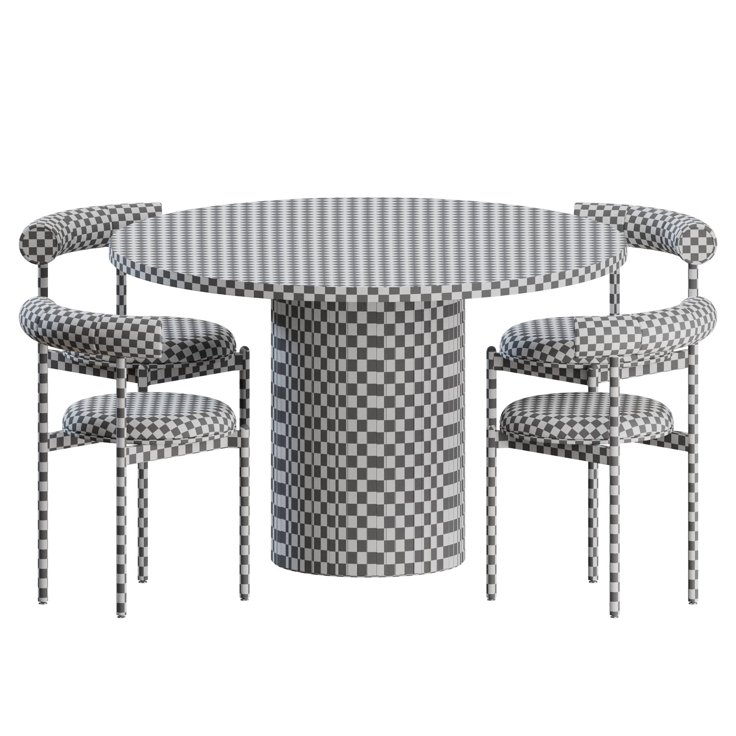 Amelia Dining Set by Nomi 3D Model