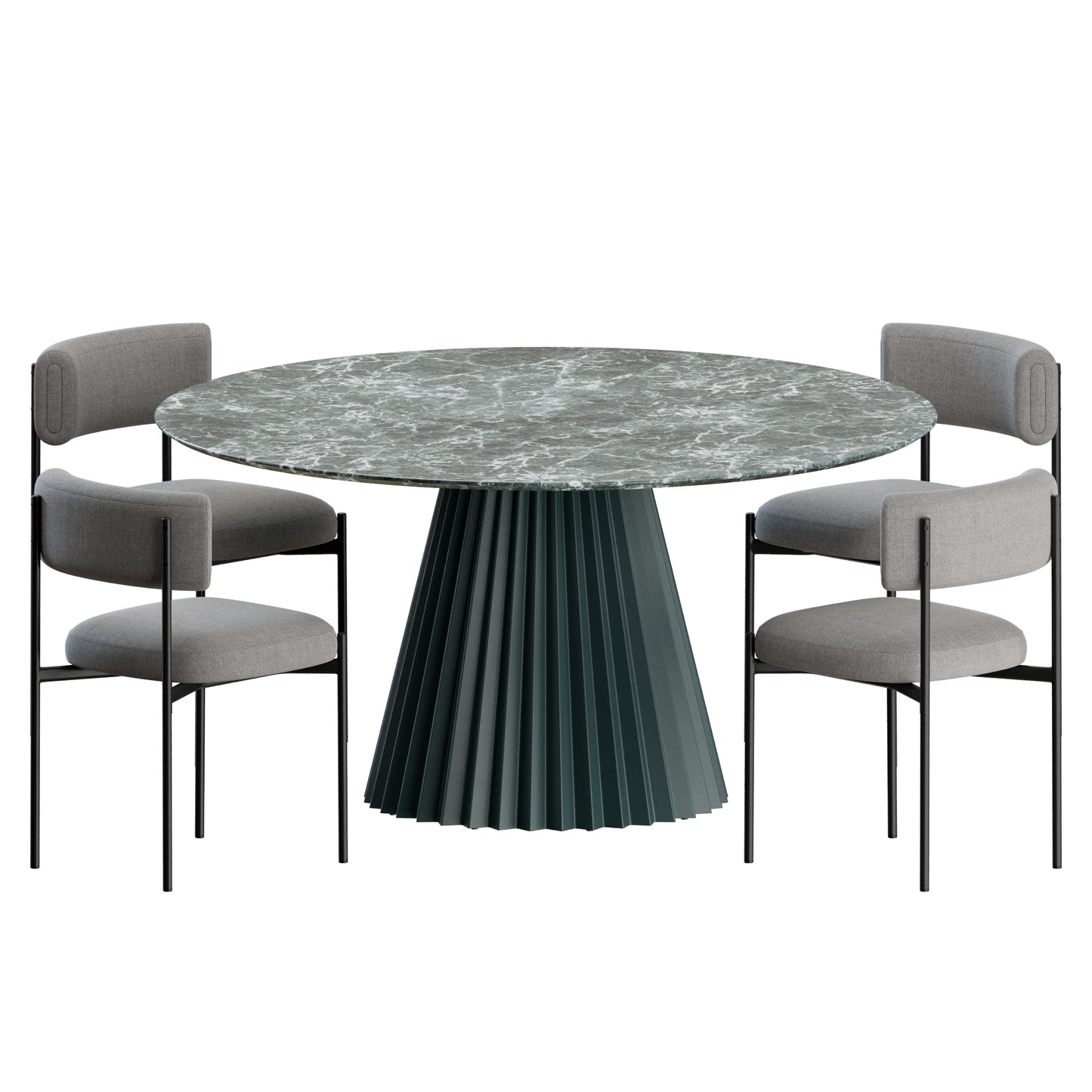 Amelie Chair & Plisse Table 3D model by MIDJ on Add Model