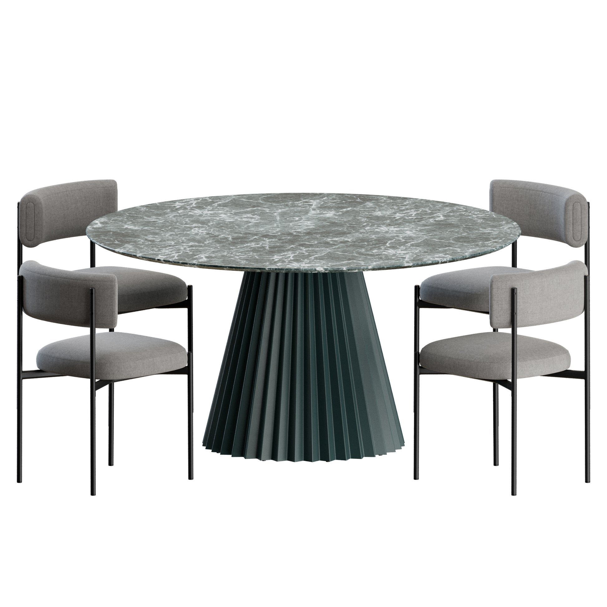 Amelie Chair & Plisse Table 3D model by MIDJ on Add Model