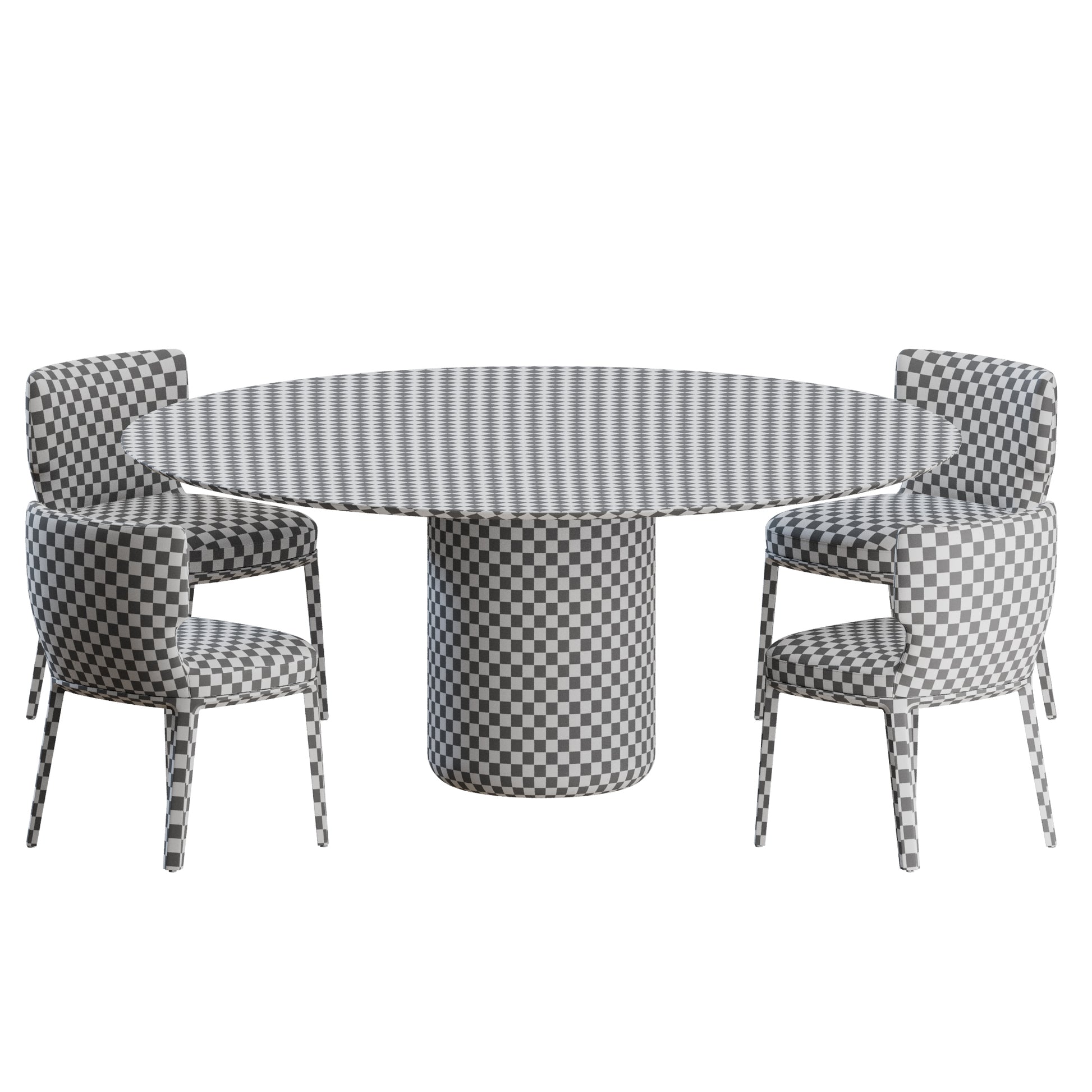 Ami Chair Auro Table by De Padova 3D Model