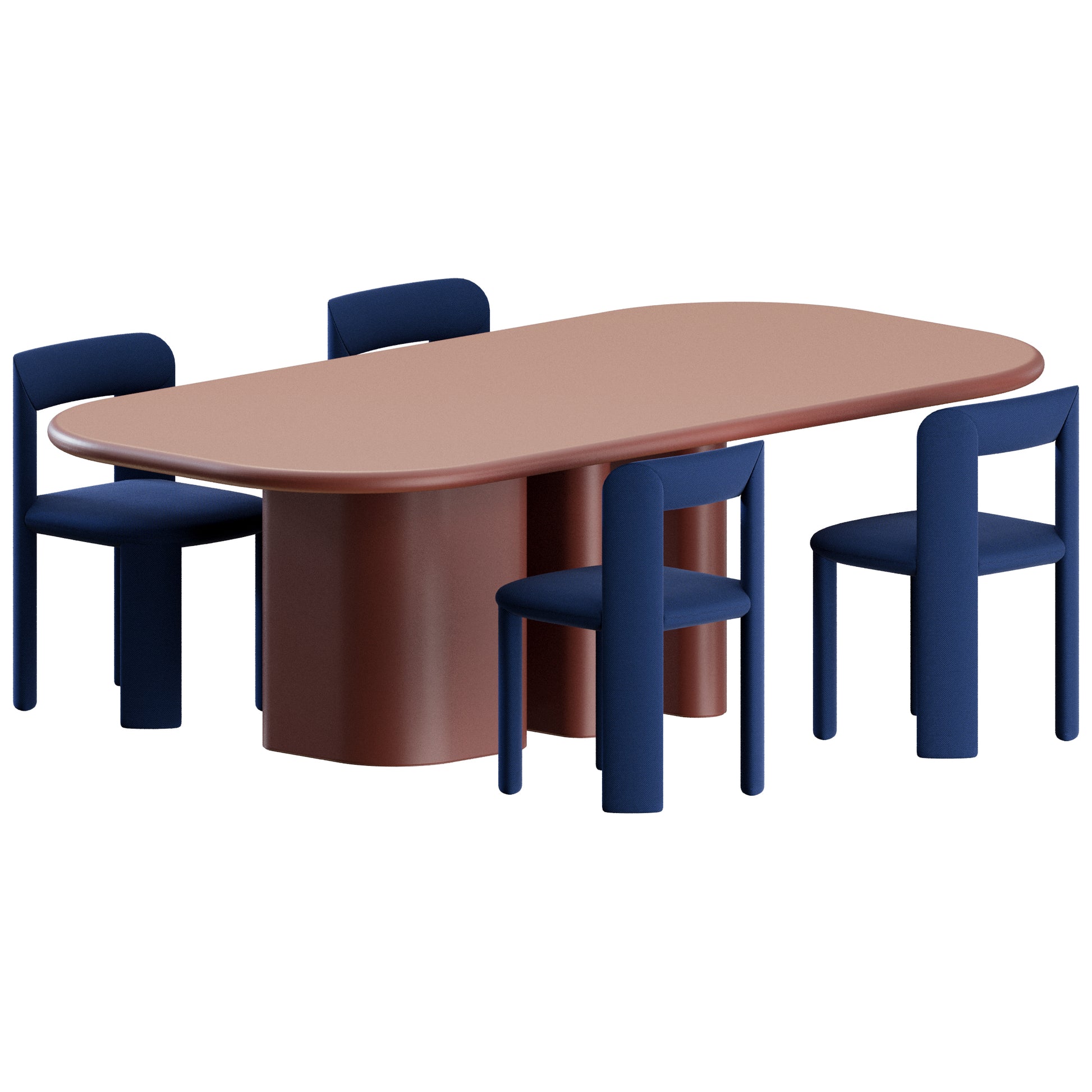 Amia Chair Bonbon Table by Miniforms 3D Model