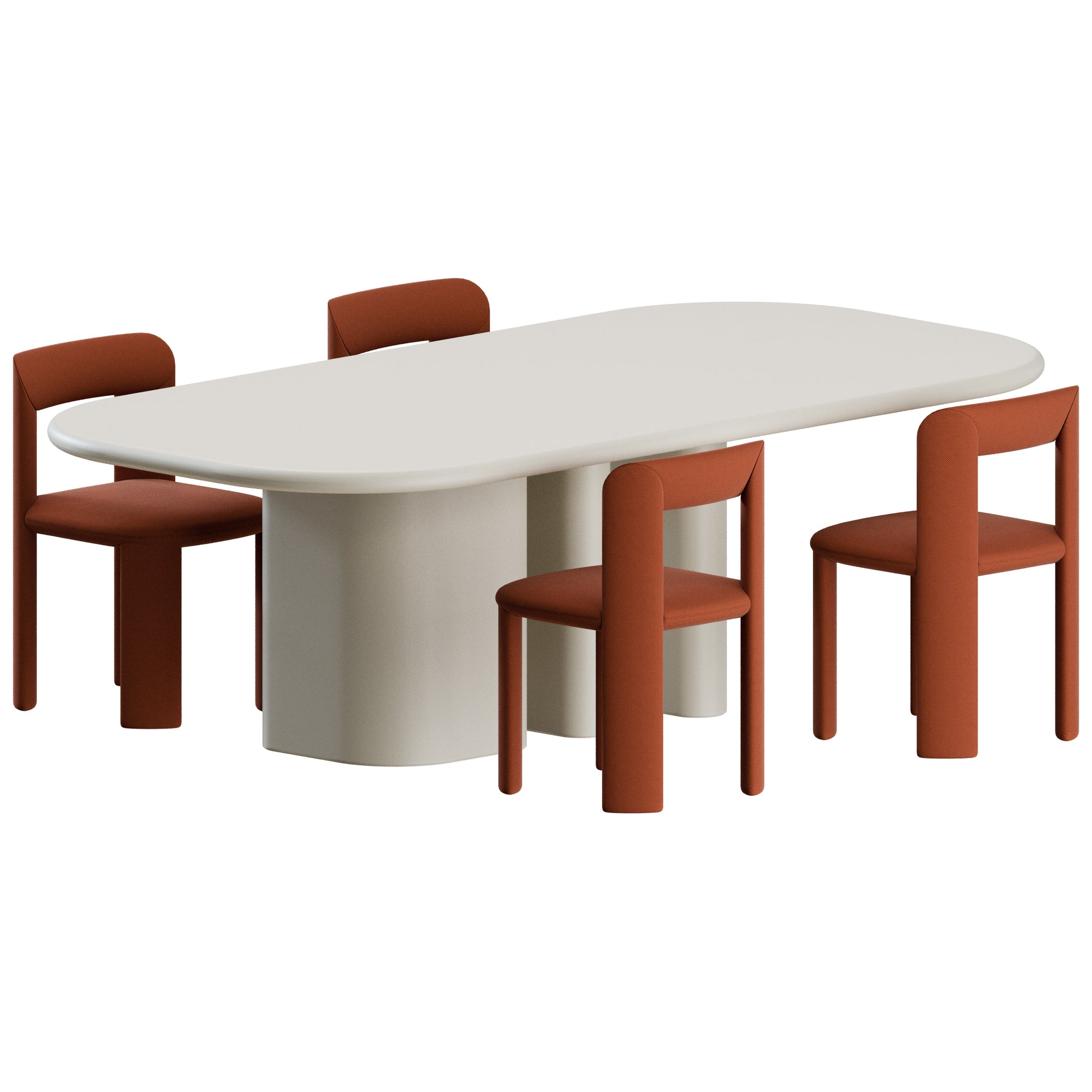 Amia Chair Bonbon Table by Miniforms 3D Model