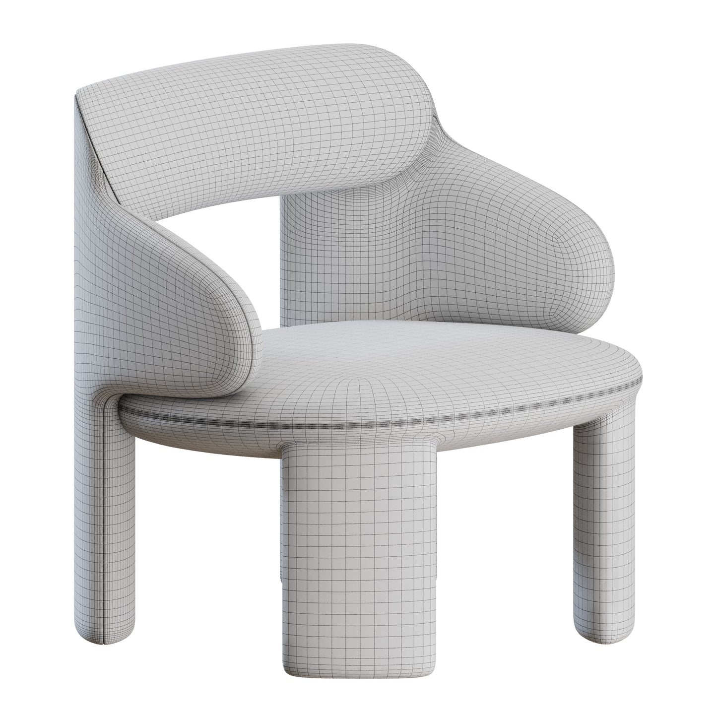 Amiona Armchair Armrest by Miniforms 3D Model